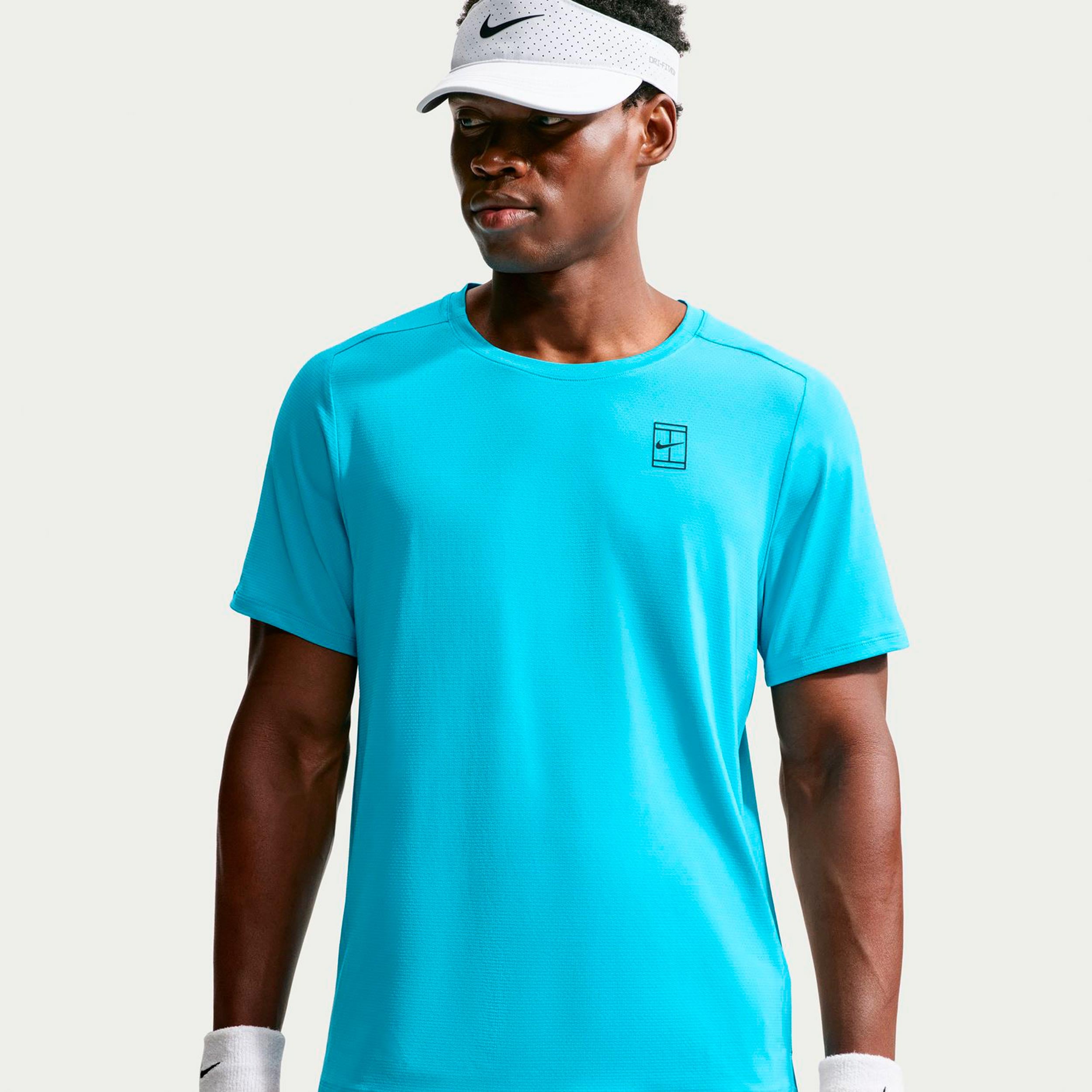 Nike Court Dri-FIT Advantage T-shirt Herrar - turkos
