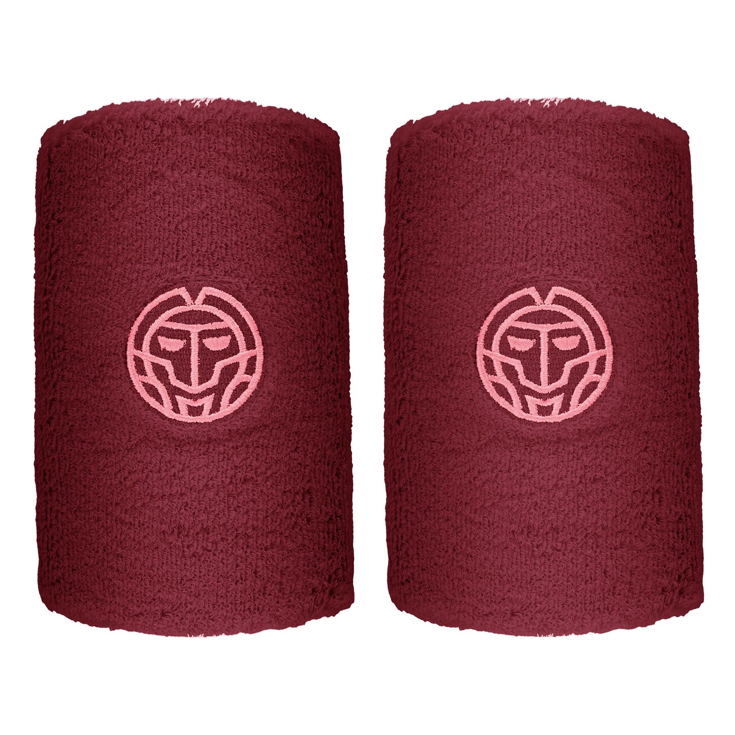 BIDI BADU Freeze Out Svettband 2-pack lång - mörkröd