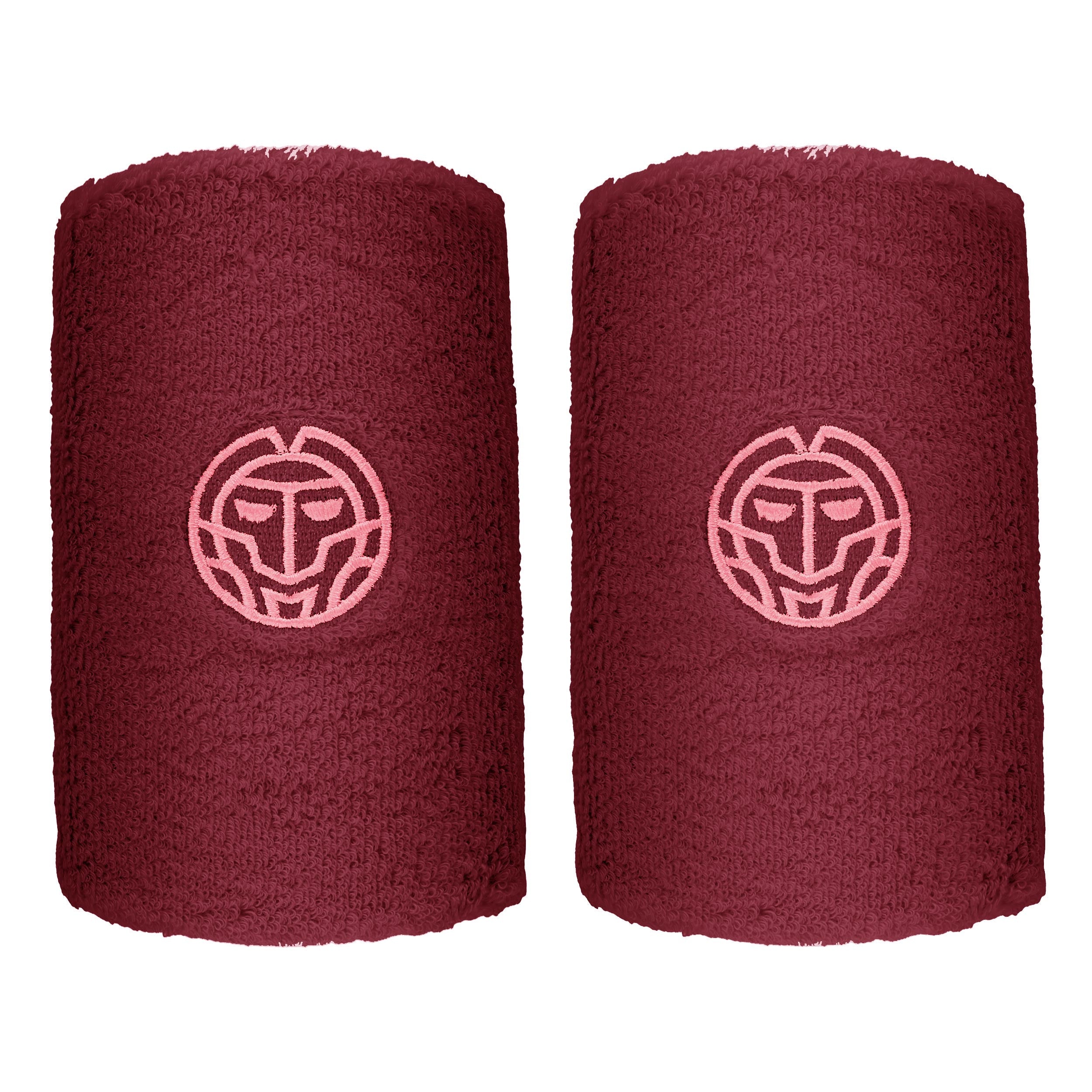BIDI BADU Freeze Out Svettband 2-pack lång - mörkröd