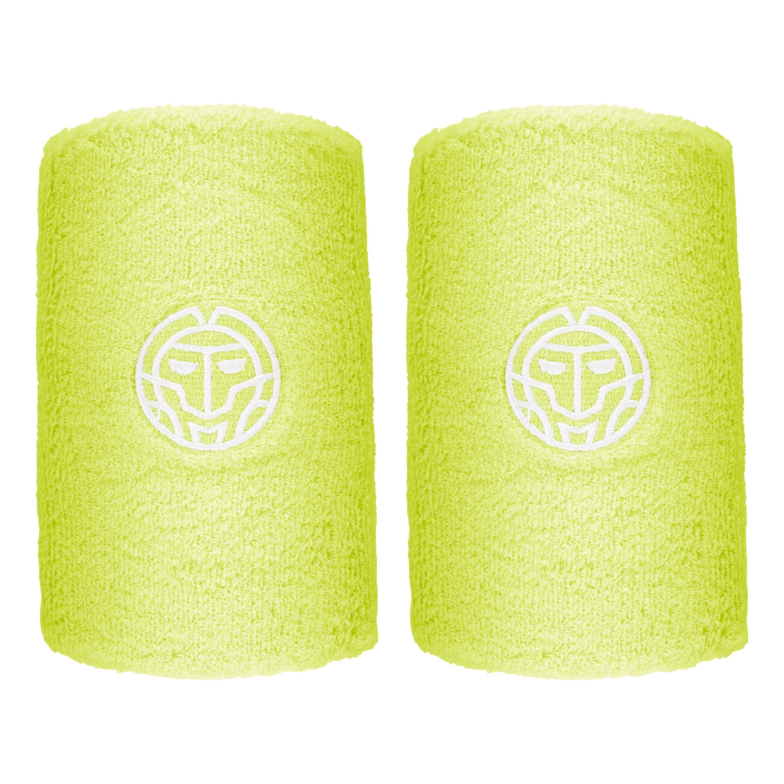 BIDI BADU Night Flash Svettband 2-pack Unisex - neongul, vit