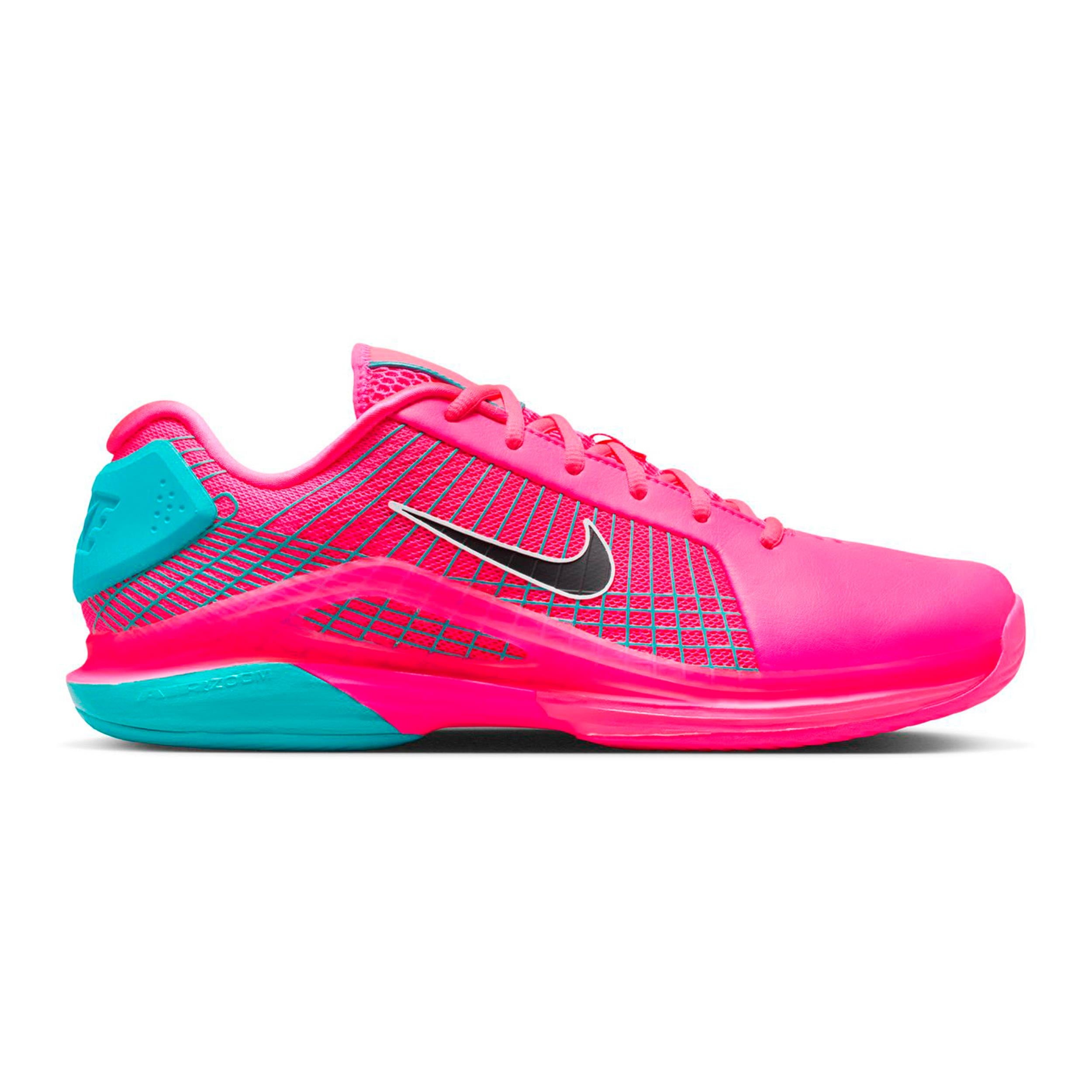 Nike Vapor 12 Hypersmash Allroundsko Herrar-neonpink, turkos