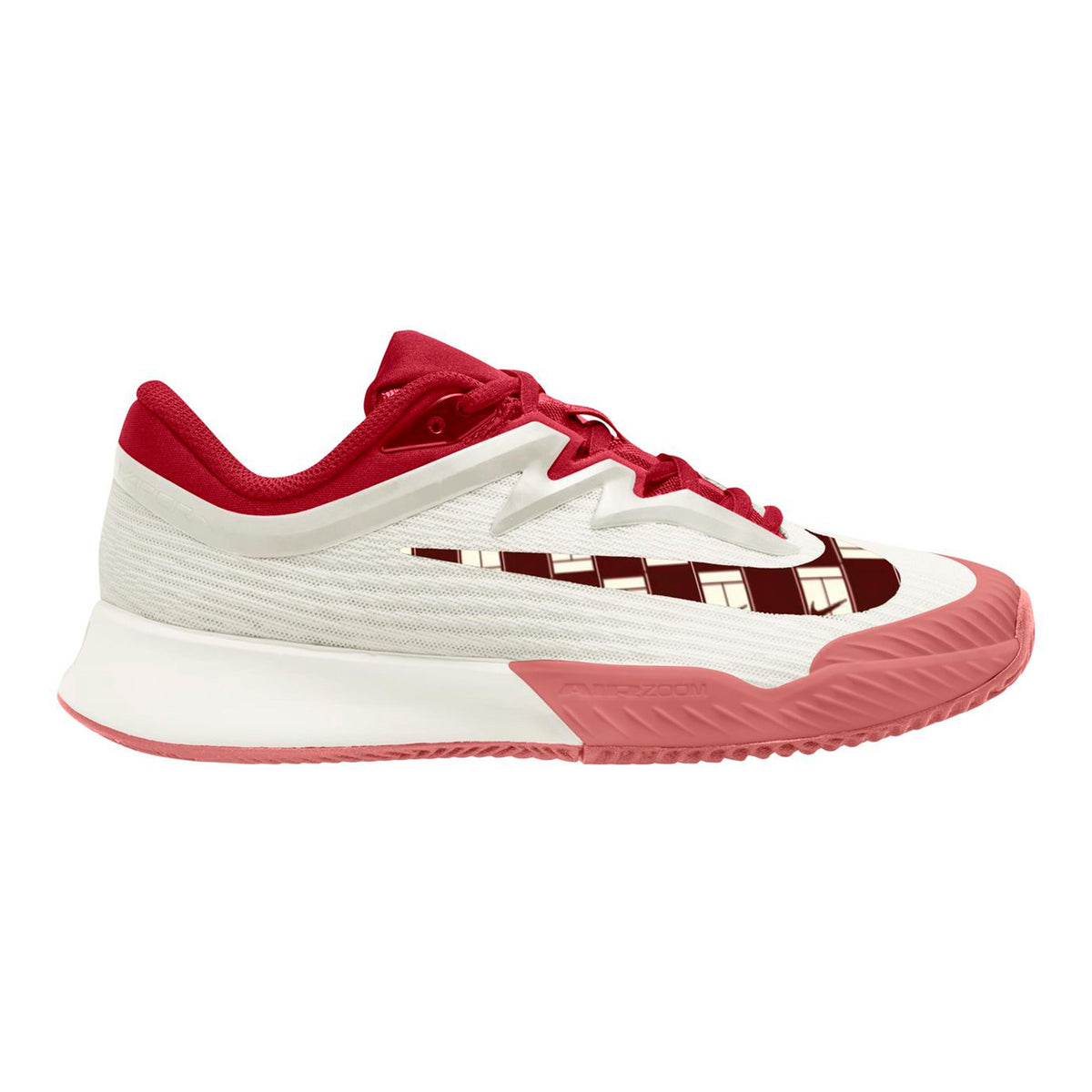 Nike Zoom Vapor Pro 3 Sko för grus Damer - creme, mörkröd