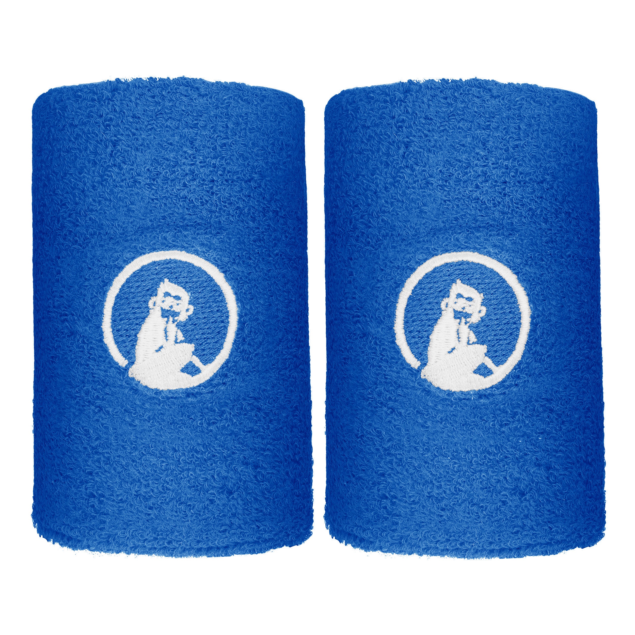 Quiet Please Svettband 2-pack lång - blå, vit