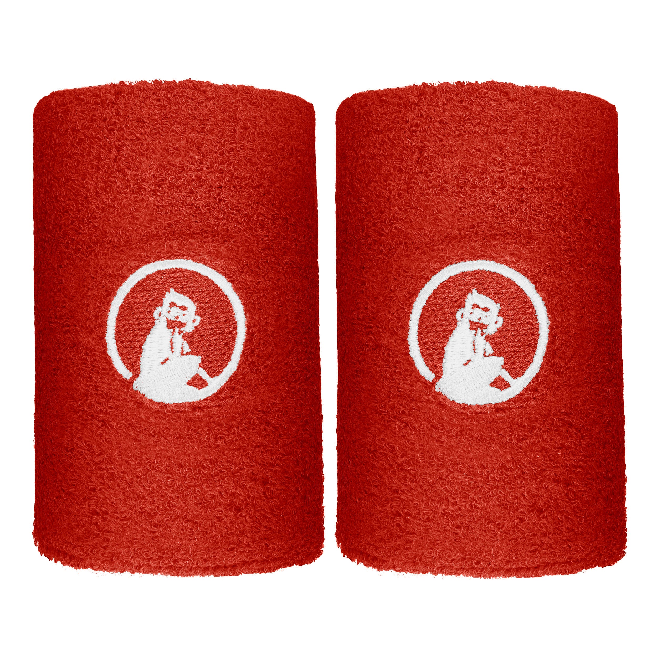 Quiet Please Svettband 2-pack lång - röd, vit