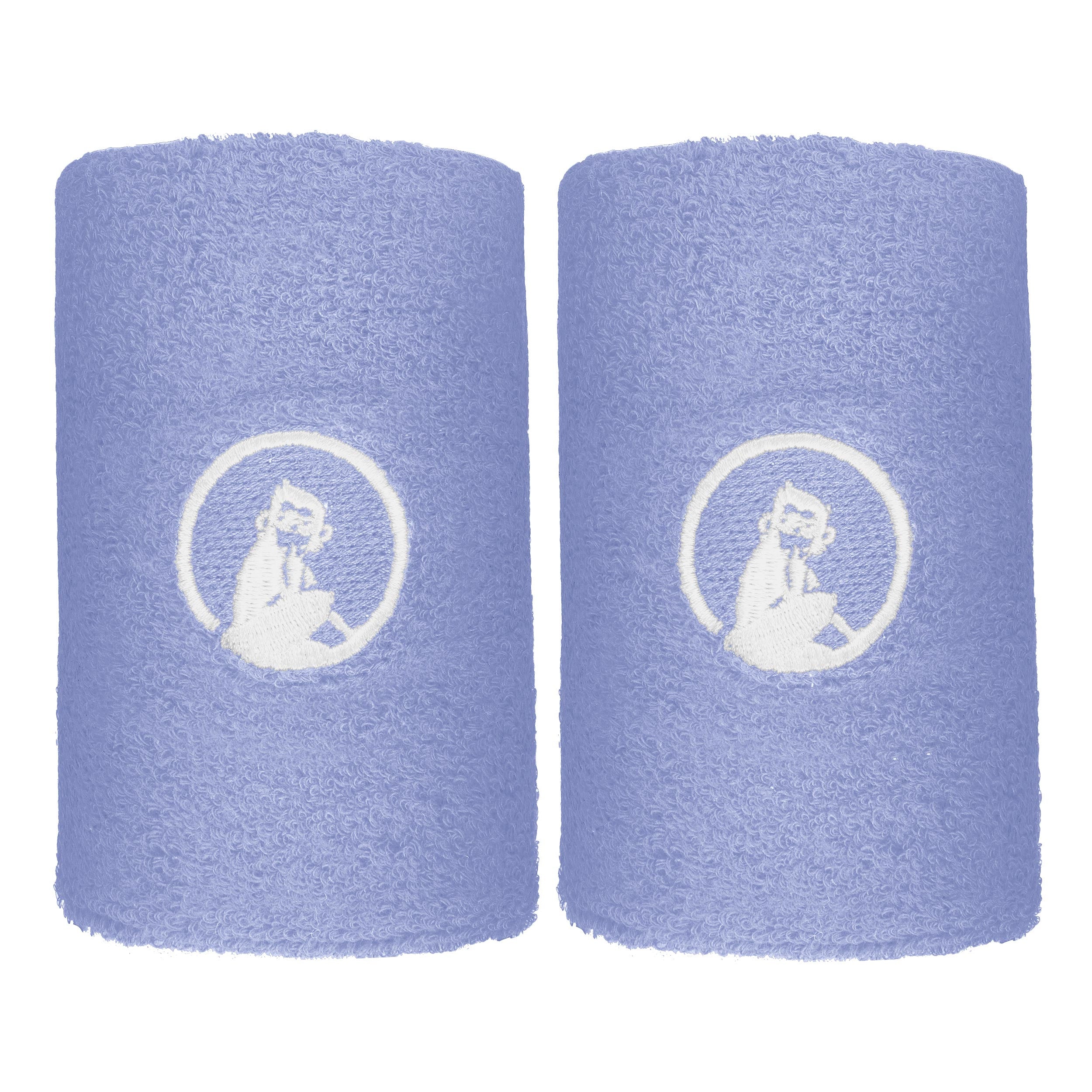 Quiet Please Glow Svettband 2-pack lång - koboltblå