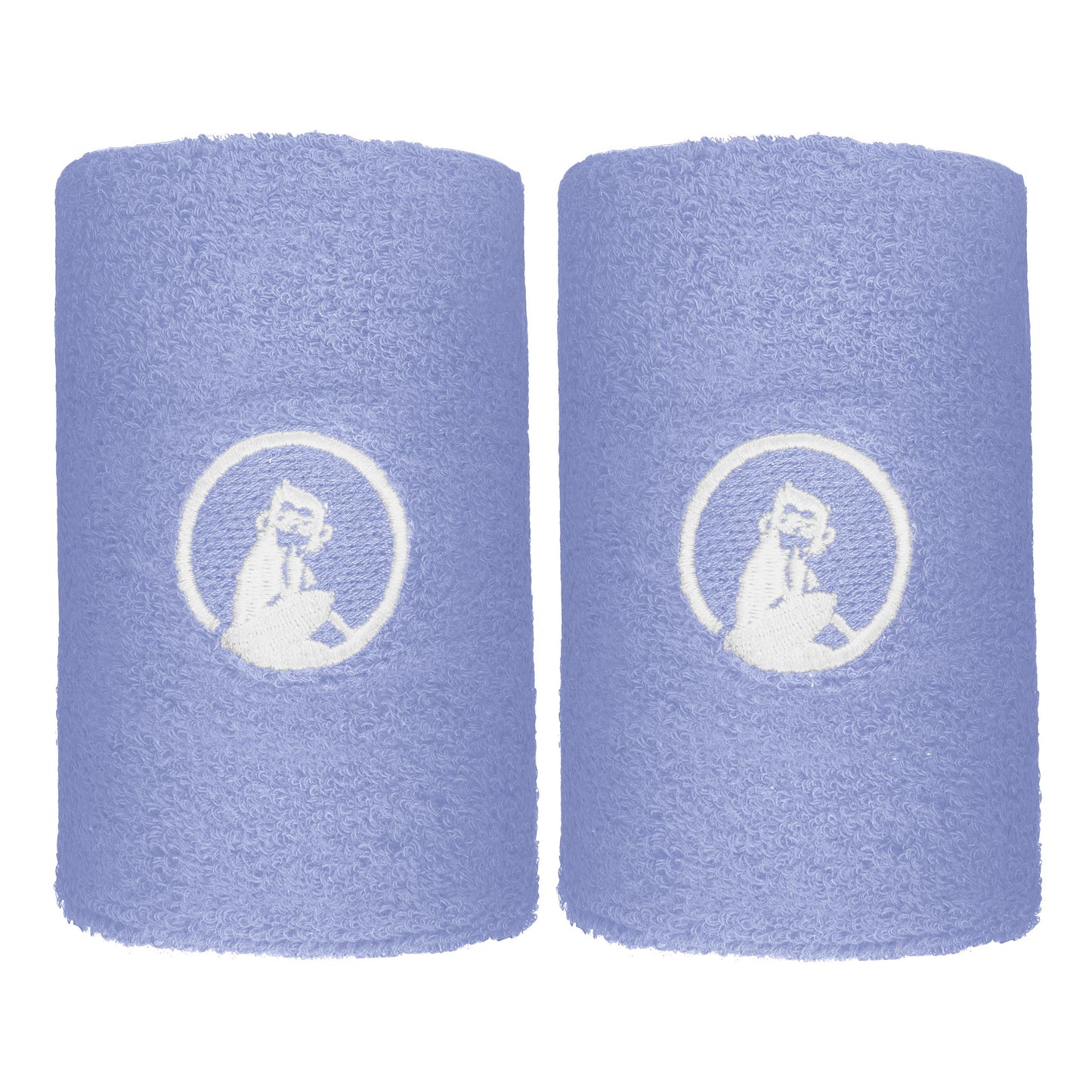 Quiet Please Glow Svettband 2-pack lång - koboltblå
