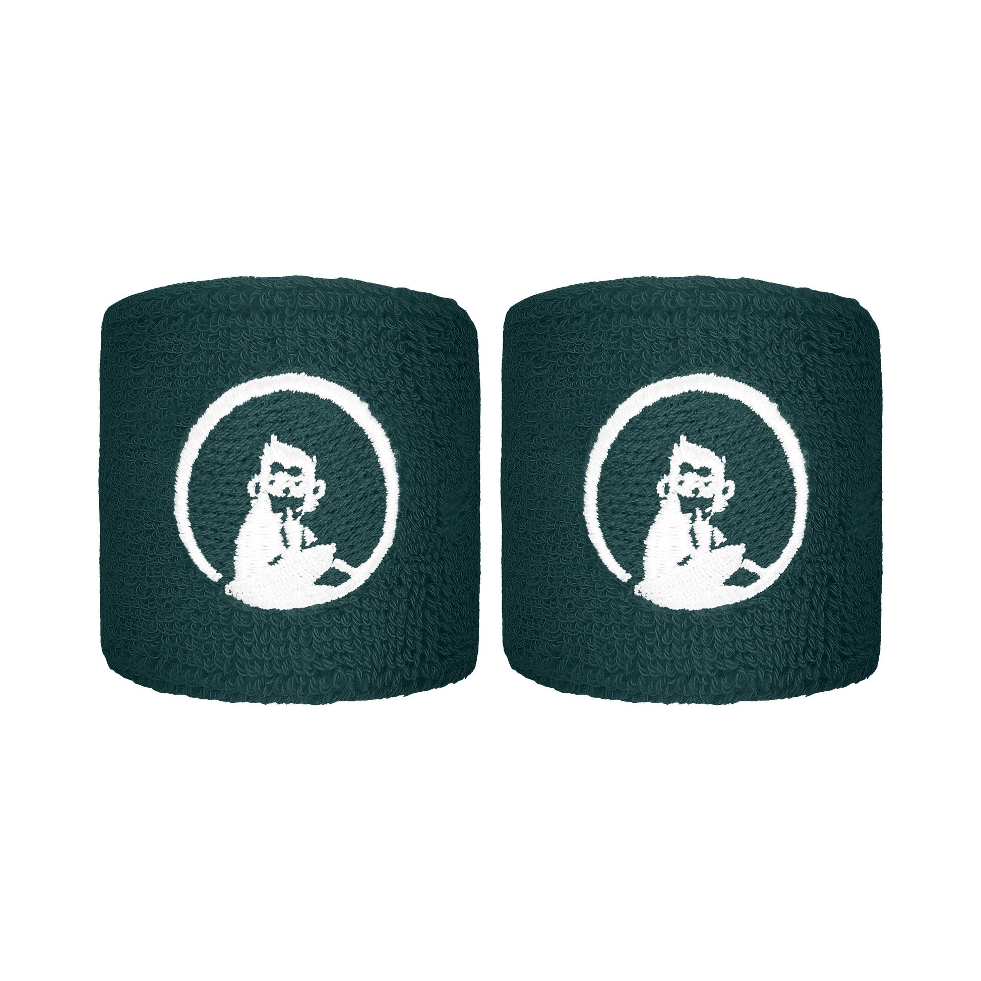Quiet Please Svettband 2-pack kort - grön