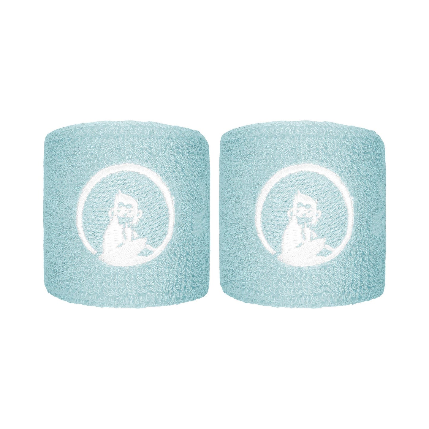 Quiet Please Memories Faded Memories Svettband 2-pack Unisex - ljusblå