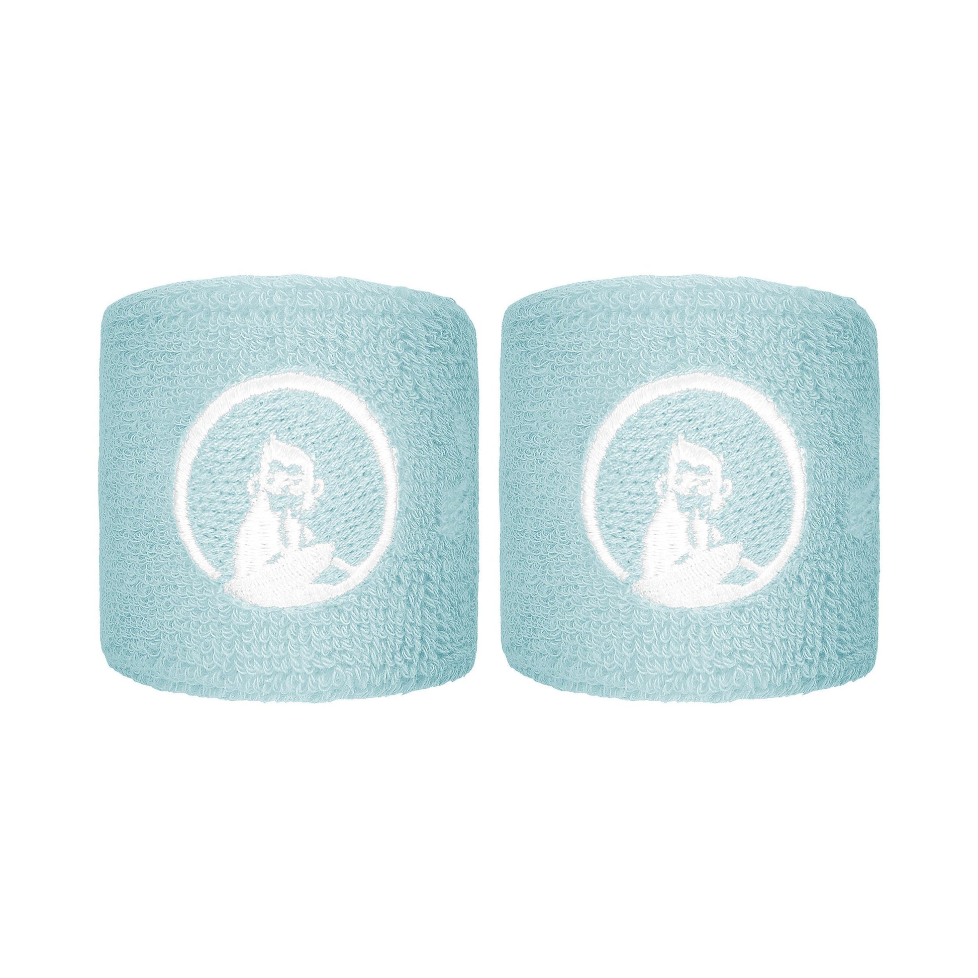 Quiet Please Memories Faded Memories Svettband 2-pack Unisex - ljusblå
