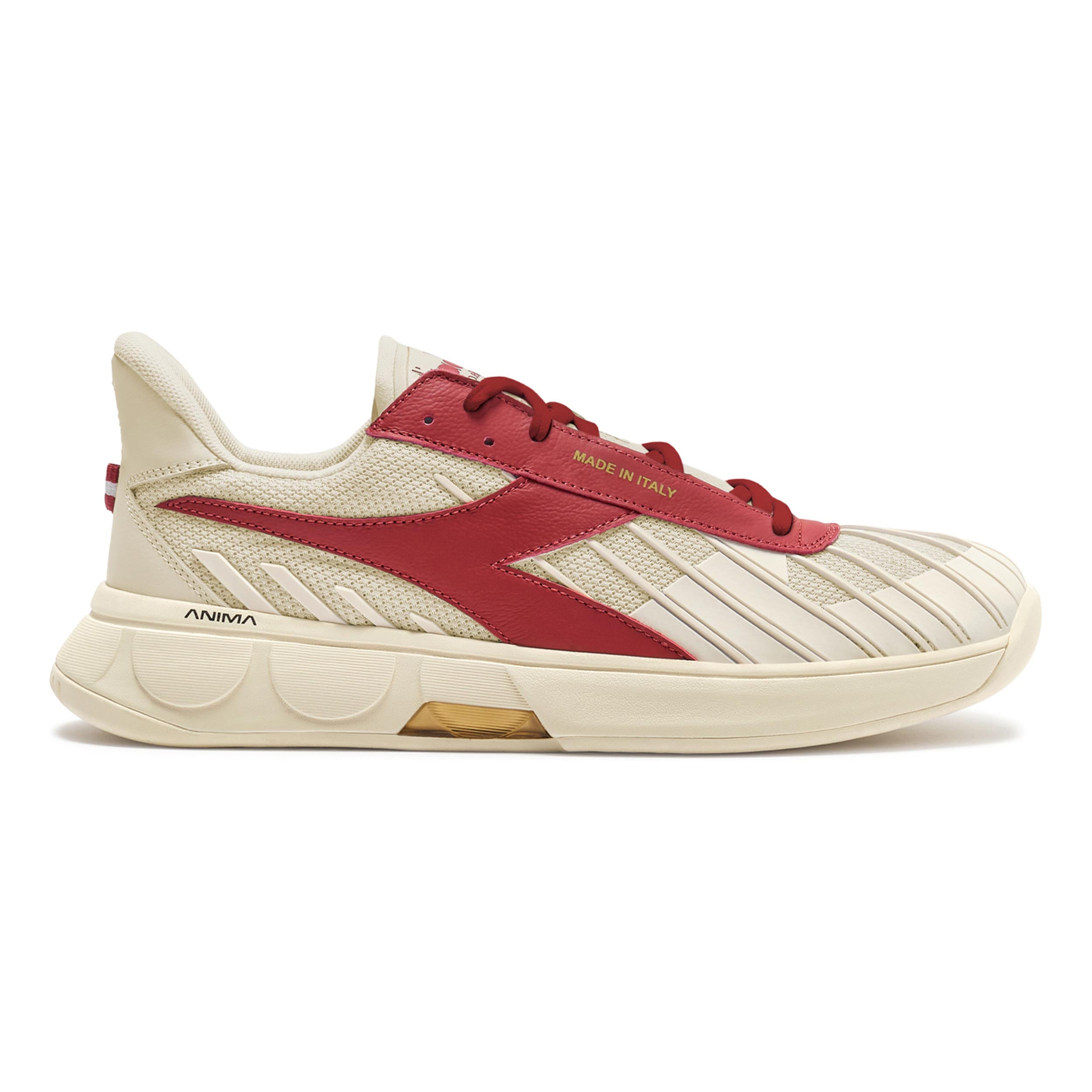 Diadora B. Elite Star made in Italy Allroundsko Herrar-vit, mörkröd