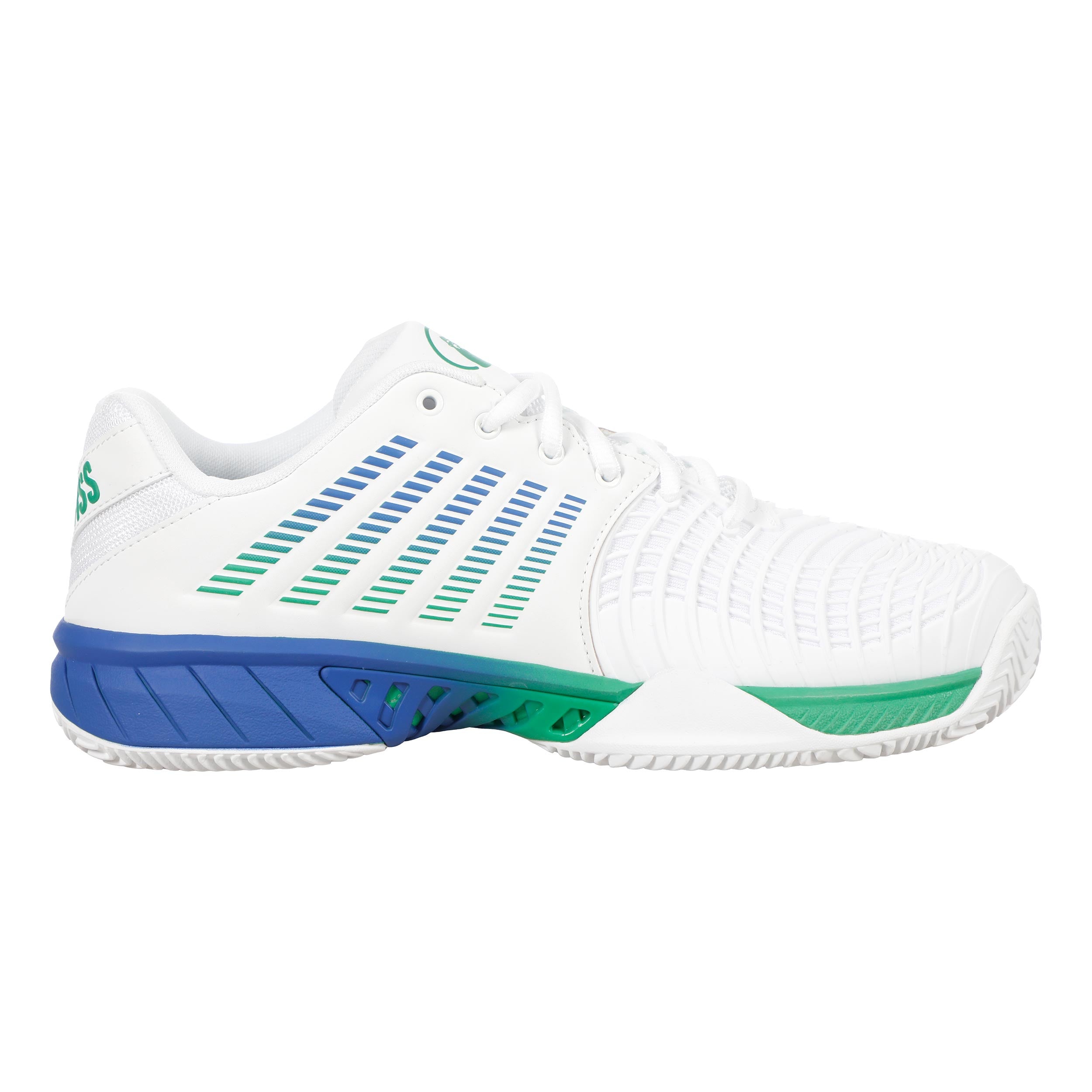 K-Swiss Express Light 3 Sko för grus Herrar - vit, grön