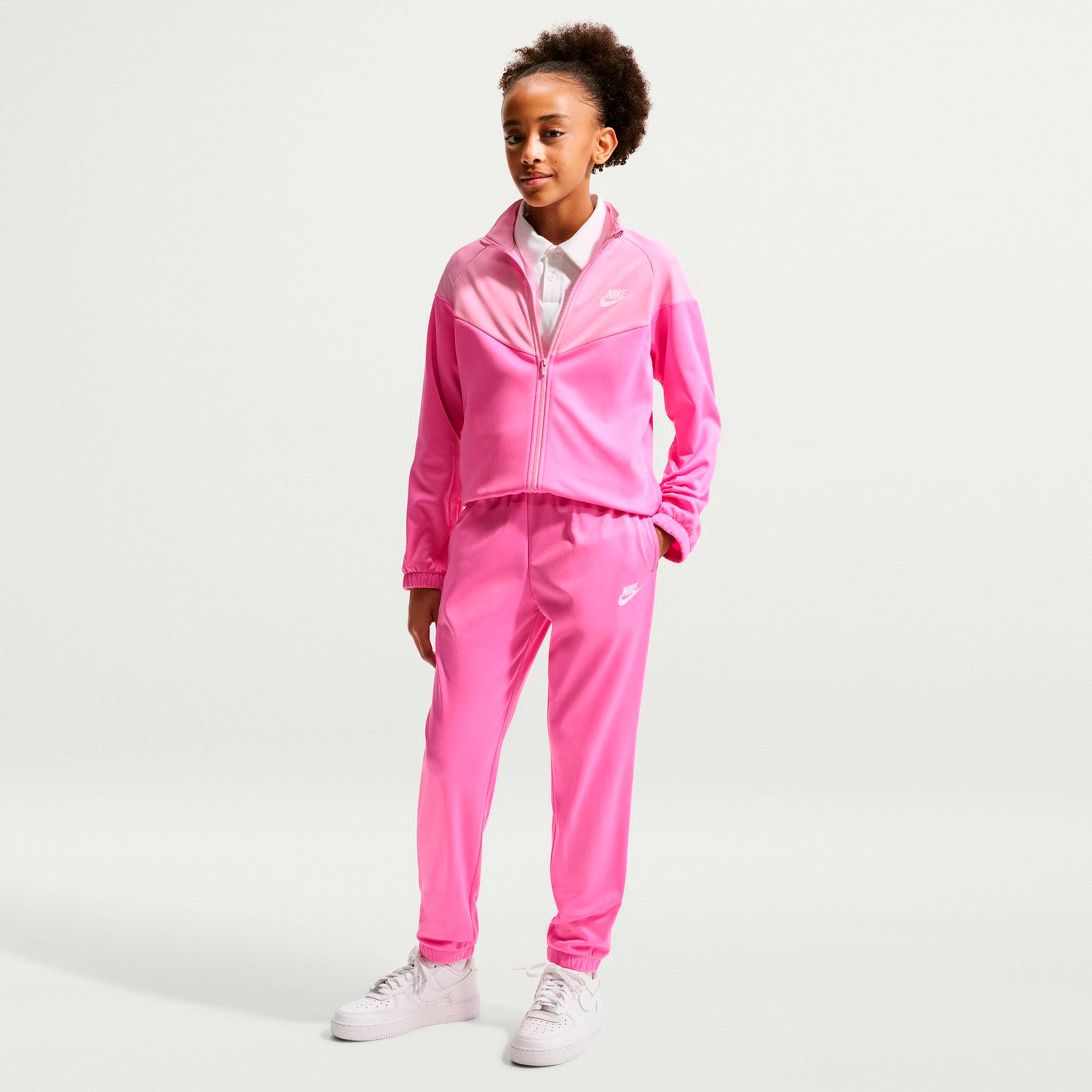 Nike Dri-Fit Full-Zip Träningsoverall Barn - rosa, rosa