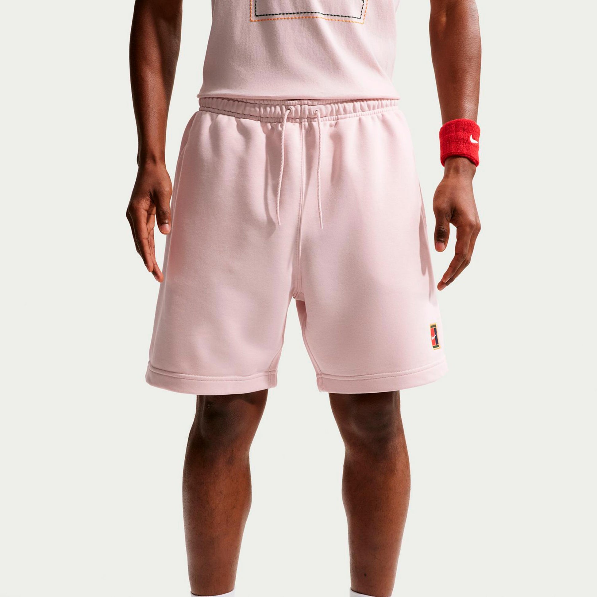 Nike Court Dri-Fit Heritage Fleece Shorts Herrar - gammal rosa