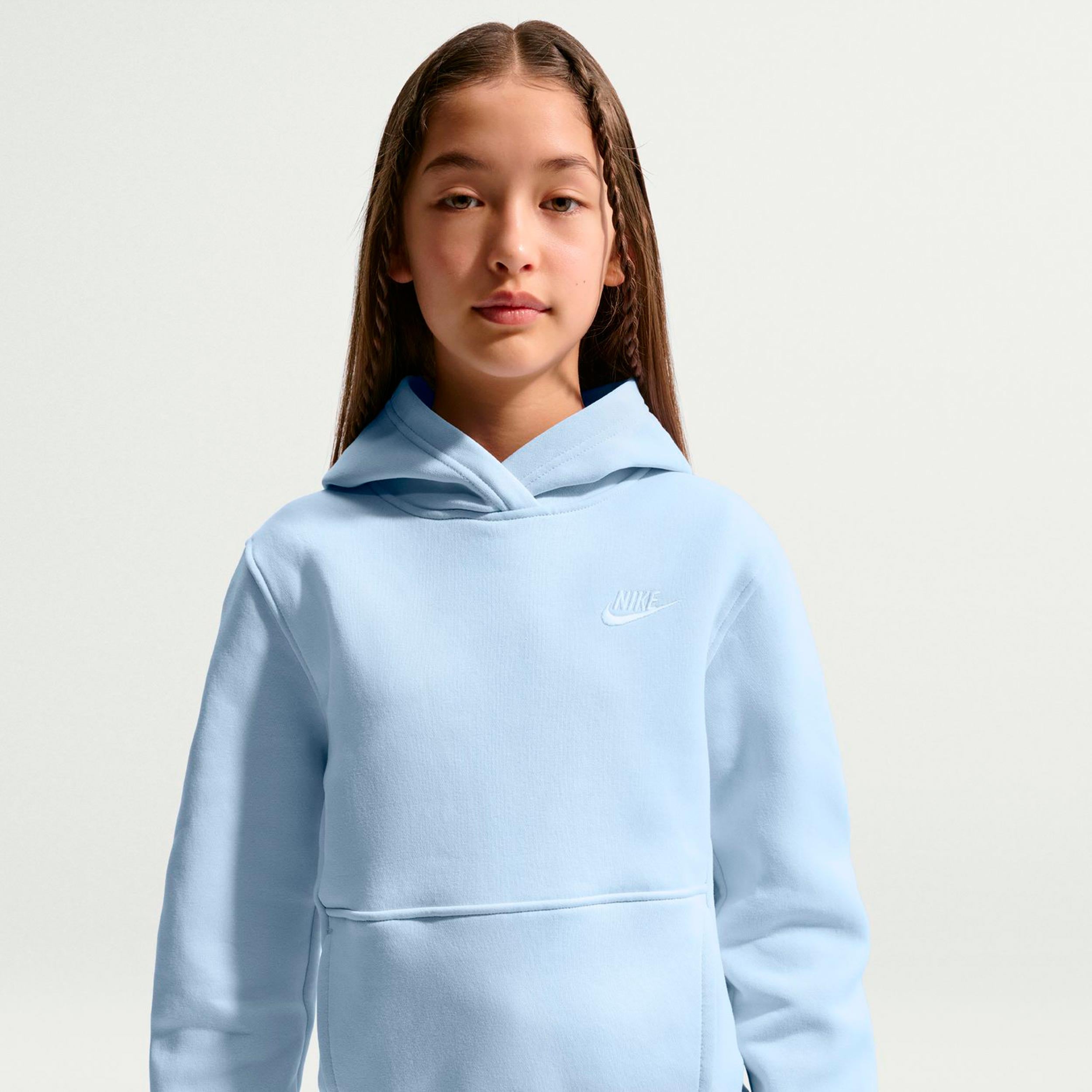 Nike Club Fleece Huvtröja Barn - ljusblå