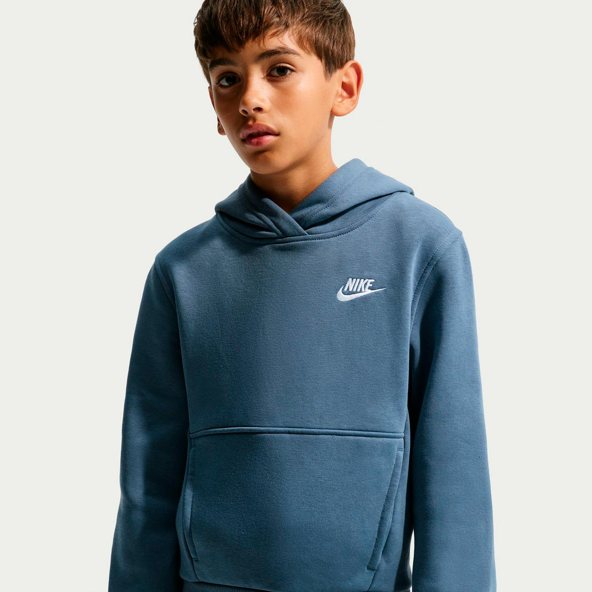 Nike Club Fleece Huvtröja Barn - blågrå