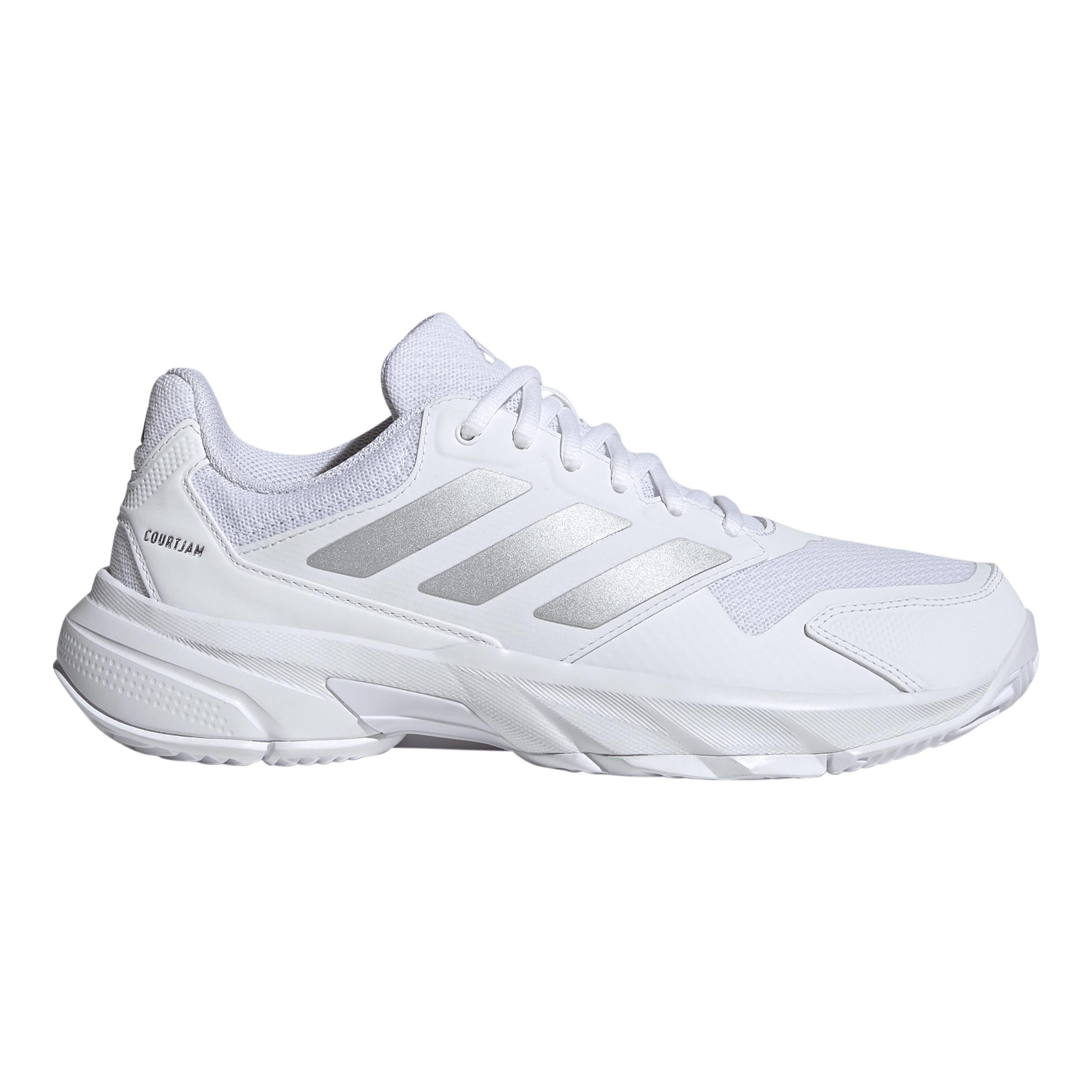 adidas CourtJam Control 3 Allroundsko Damer - vit, ljusgrå