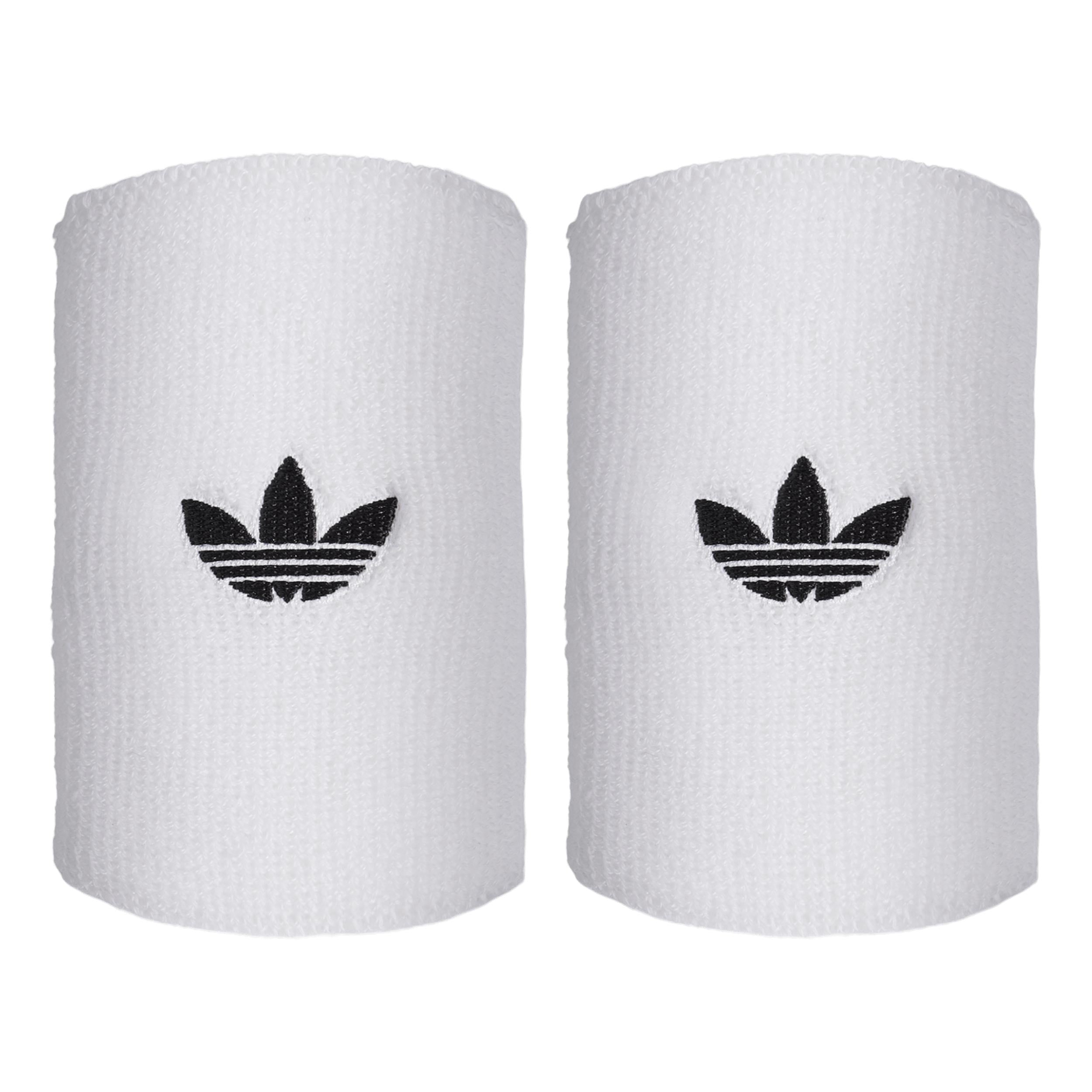 adidas Long Svettband Unisex - vit, svart