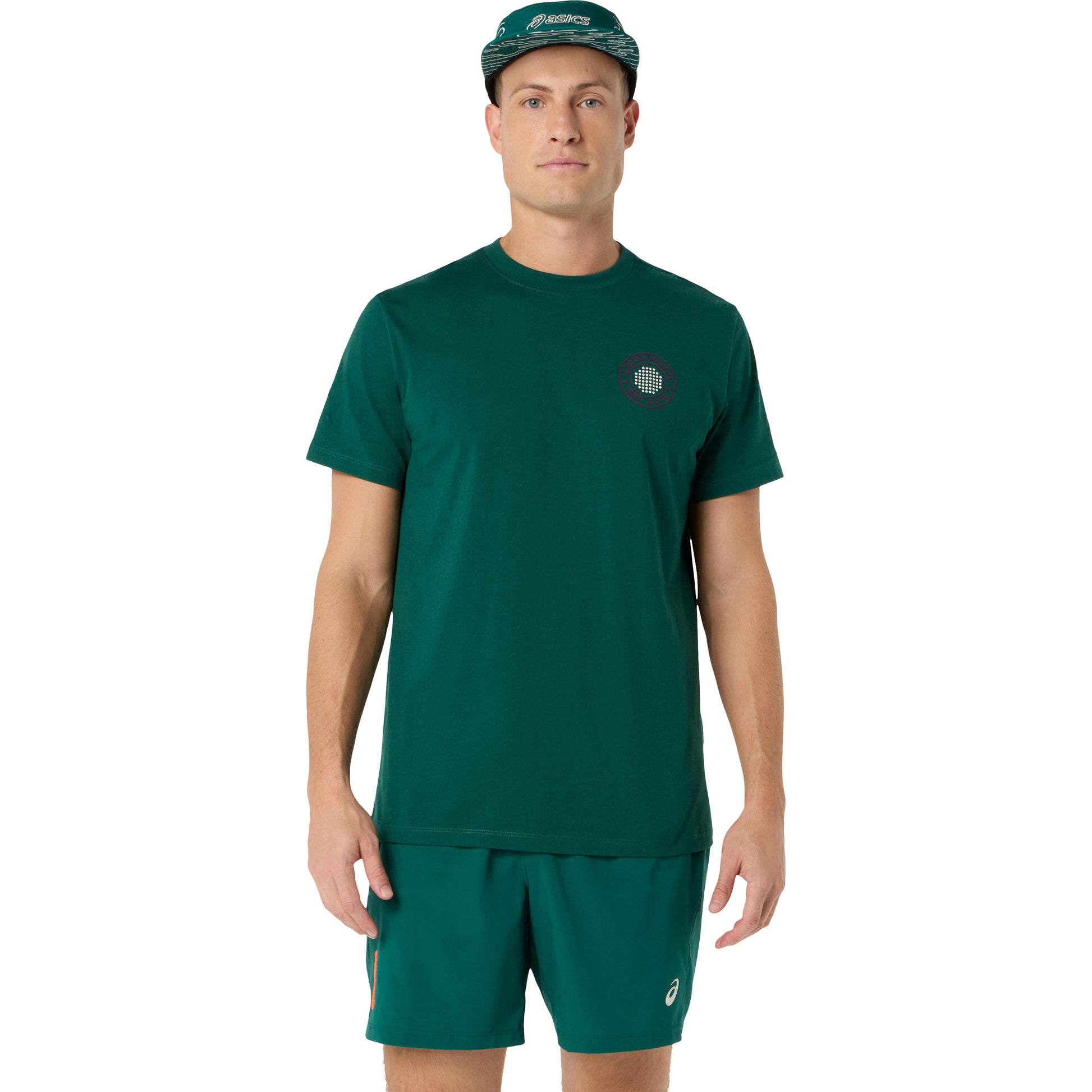ASICS Court Graphic T-shirt Herrar - mörkgrön