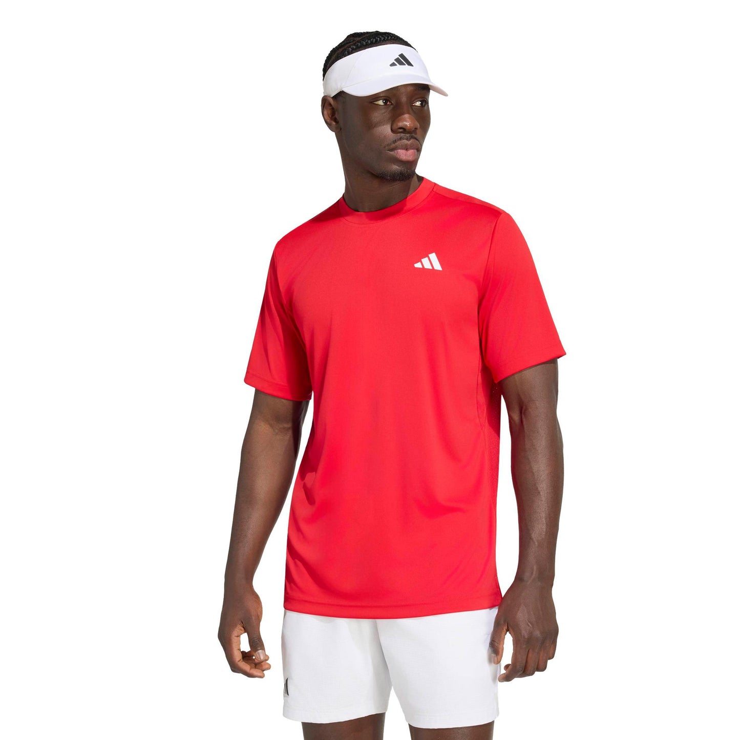 adidas Club T-shirt Herrar - röd, vit