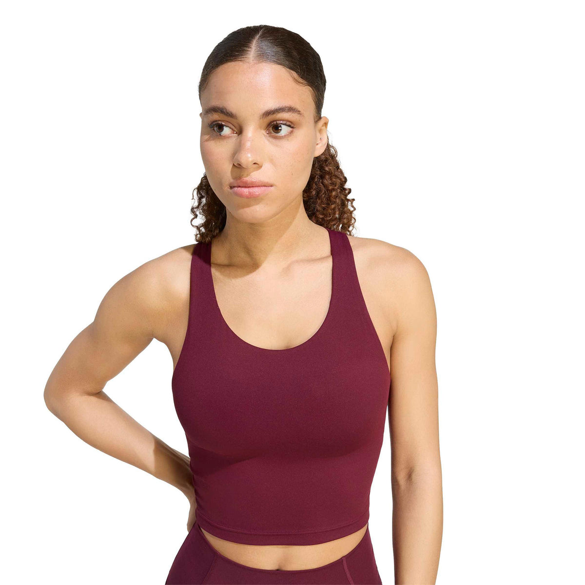 adidas All Me Medium Support Sport-behå Damer - rött vin