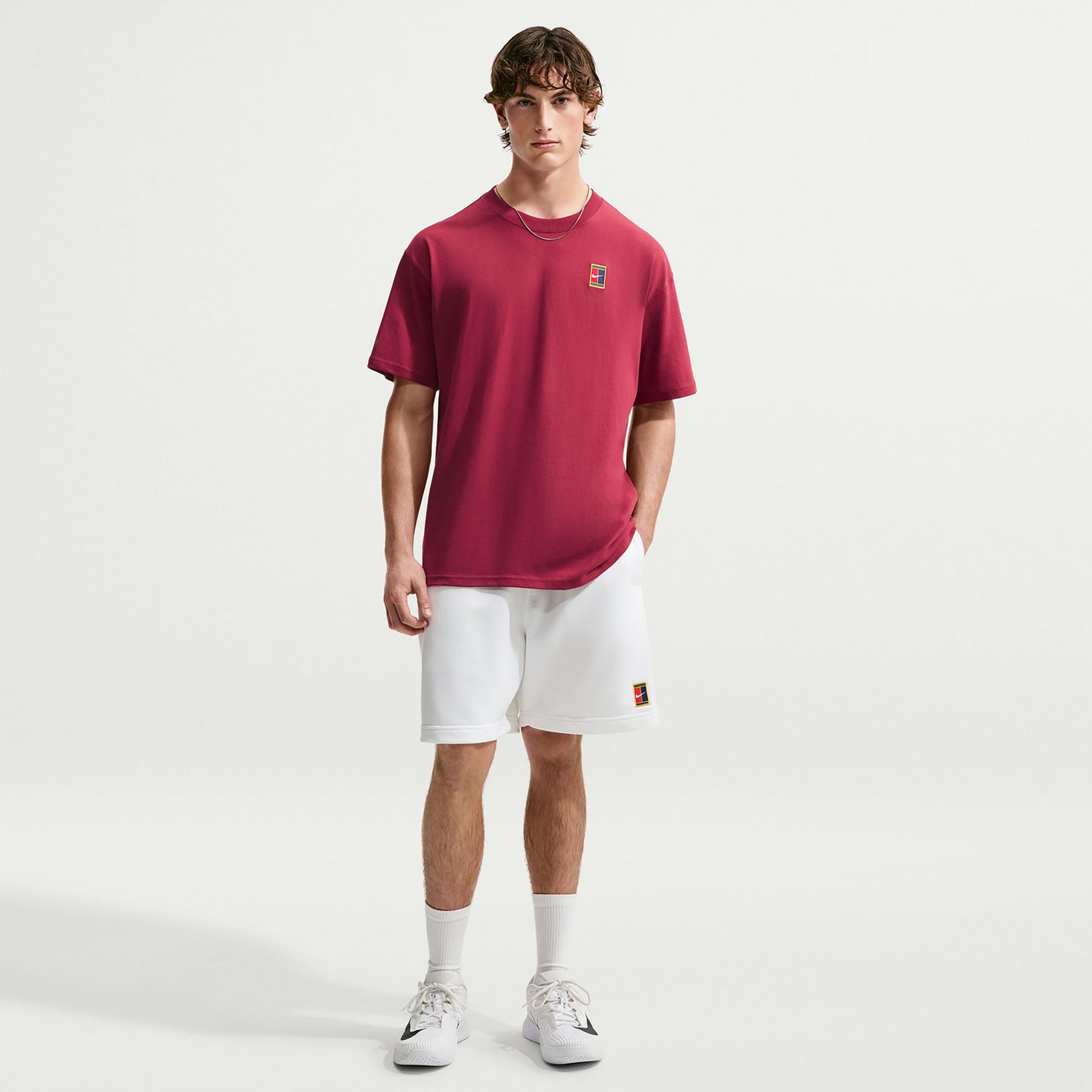 Nike Court Heritage  M90 Oc T-shirt Herrar - rött vin