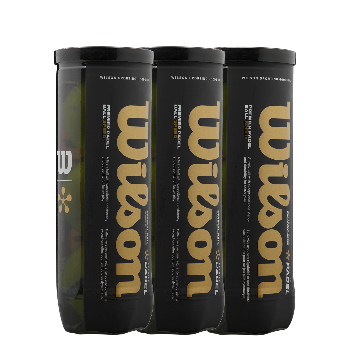Wilson 3x 3-pack rör Premier Padel Speed X3