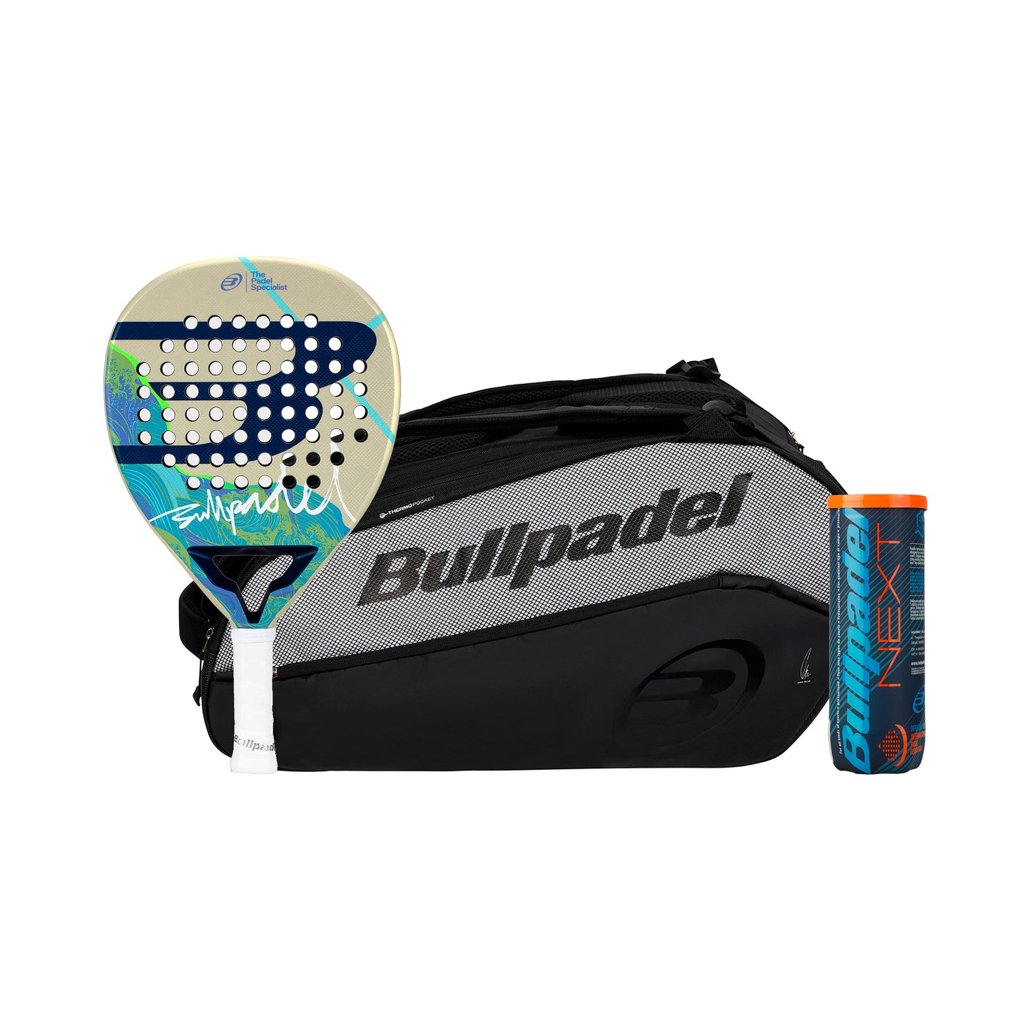 Bullpadel Iconic Light 26 Plus racketväska, Plus bollrör