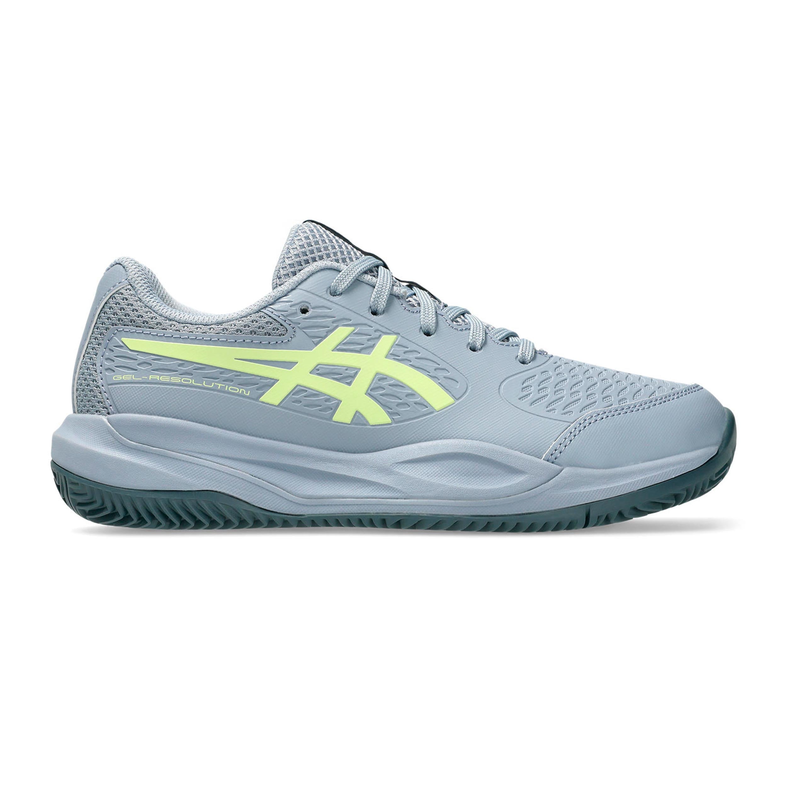ASICS Gel-Resolution X GS Sko för grus Barn - grå, lime