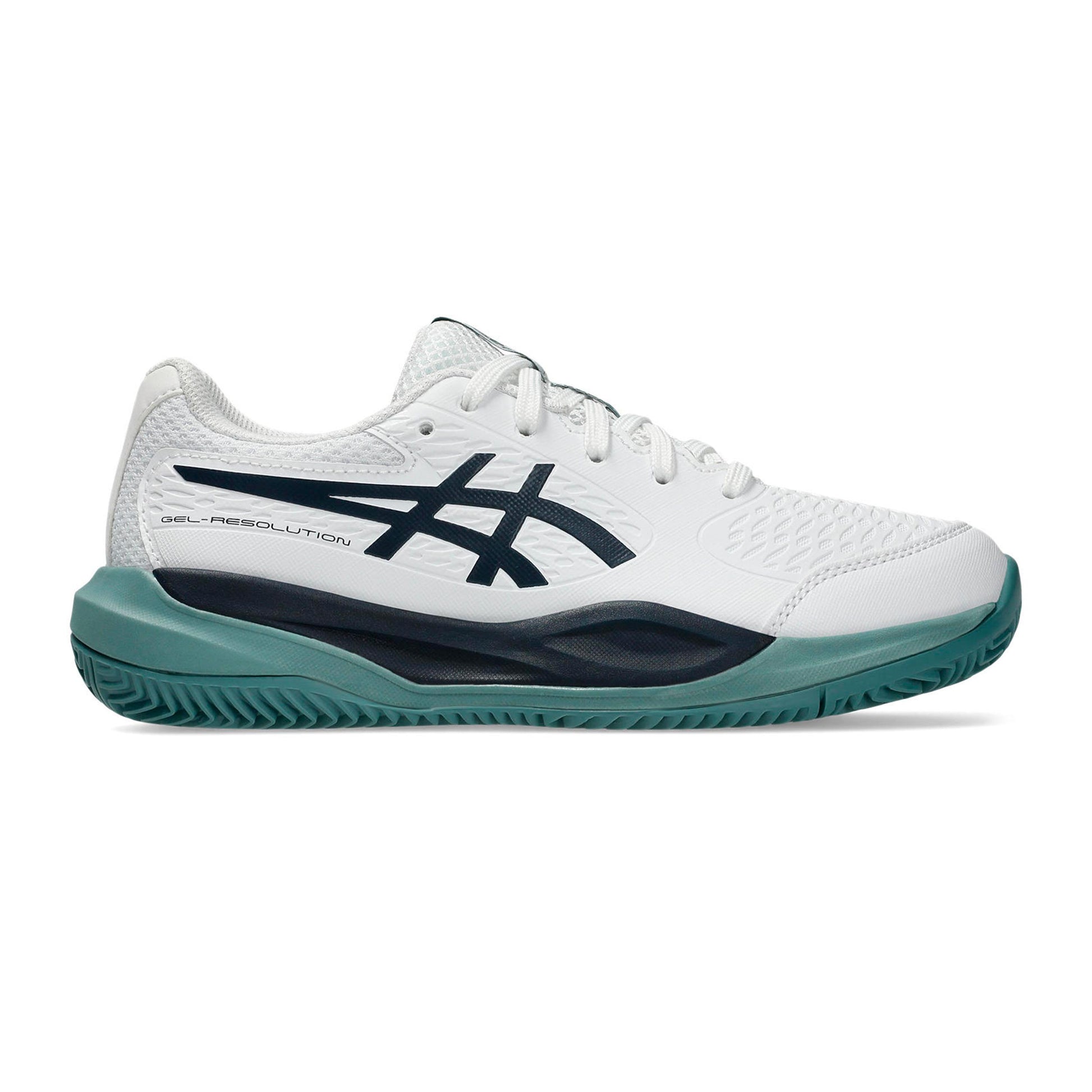 ASICS Gel-Resolution X GS Sko för grus Barn - vit, petrol