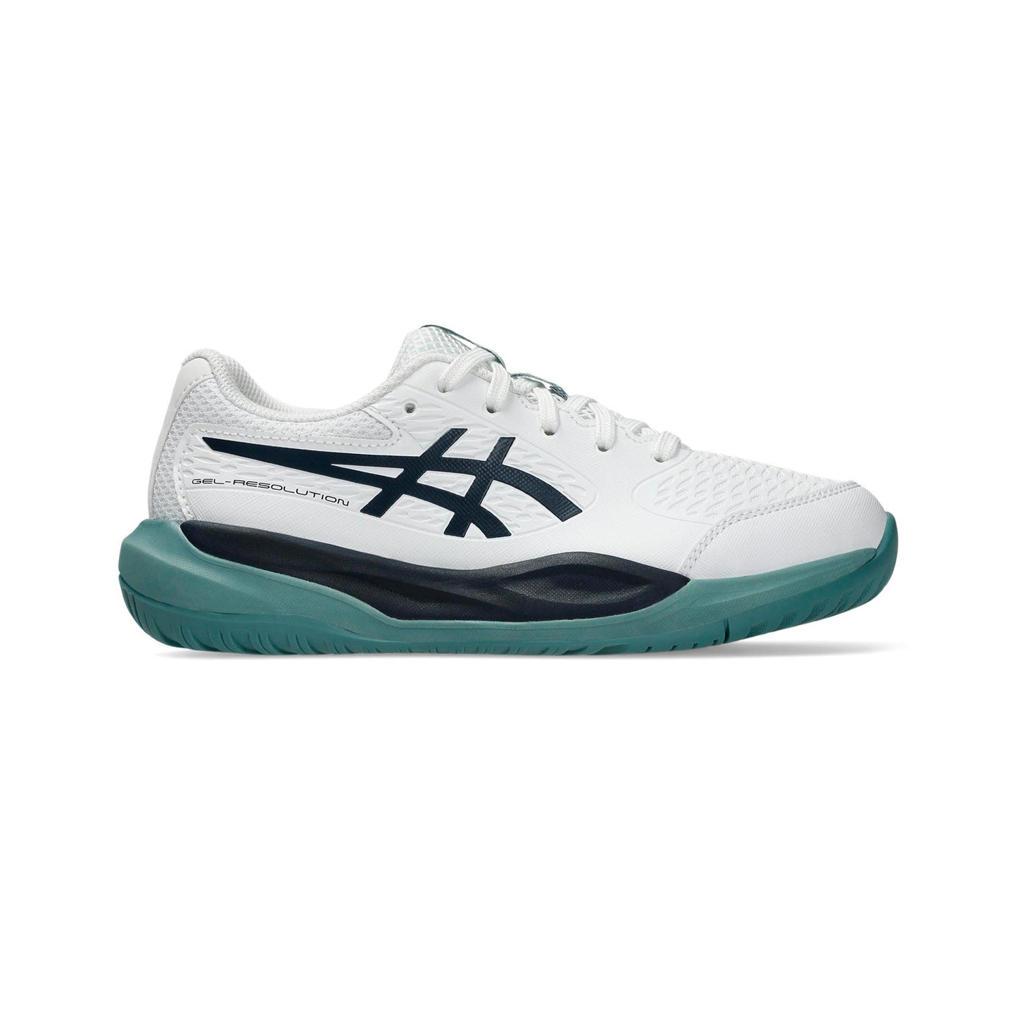 ASICS Gel-Resolution X GS Allroundsko Barn - vit, petrol