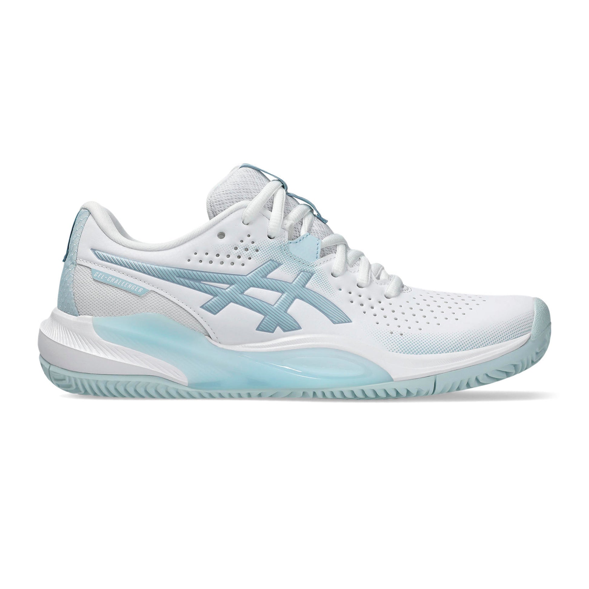 ASICS Gel-Challenger 15 Sko för grus Damer - vit, ljusblå