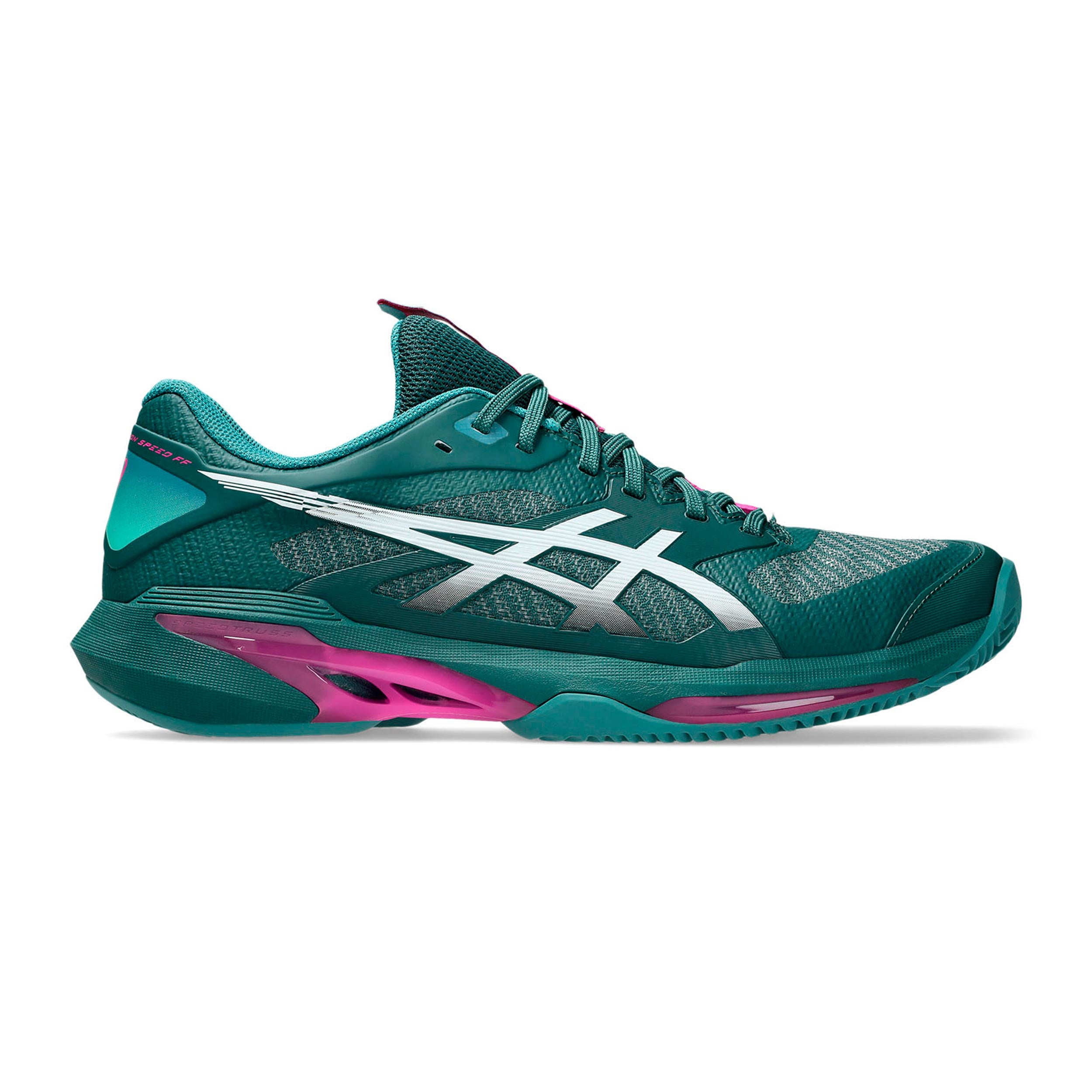 ASICS Solution Speed FF 4 Sko för grus Herrar - petrol, rosa