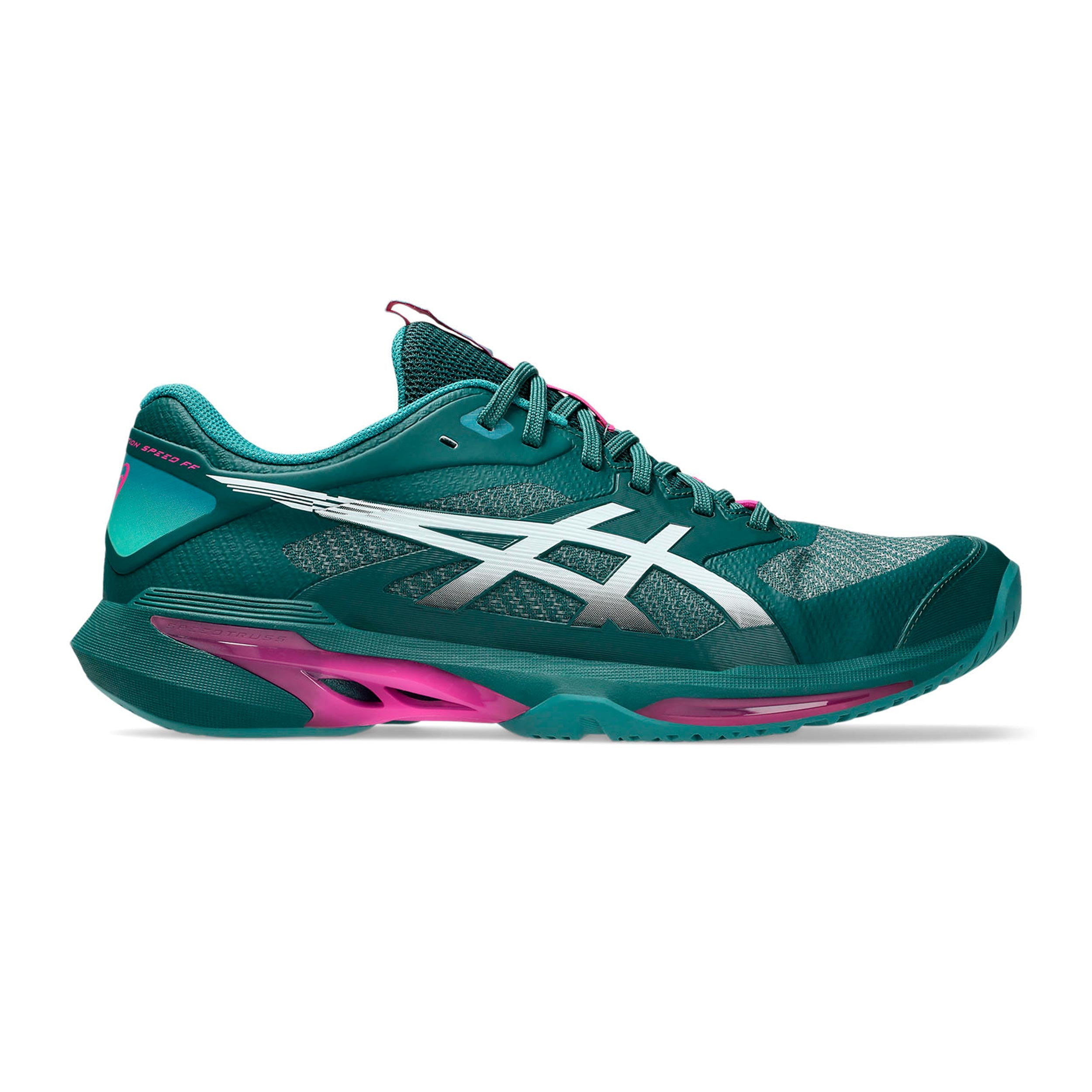 ASICS Solution Speed FF 4 Allroundsko Herrar - petrol, rosa