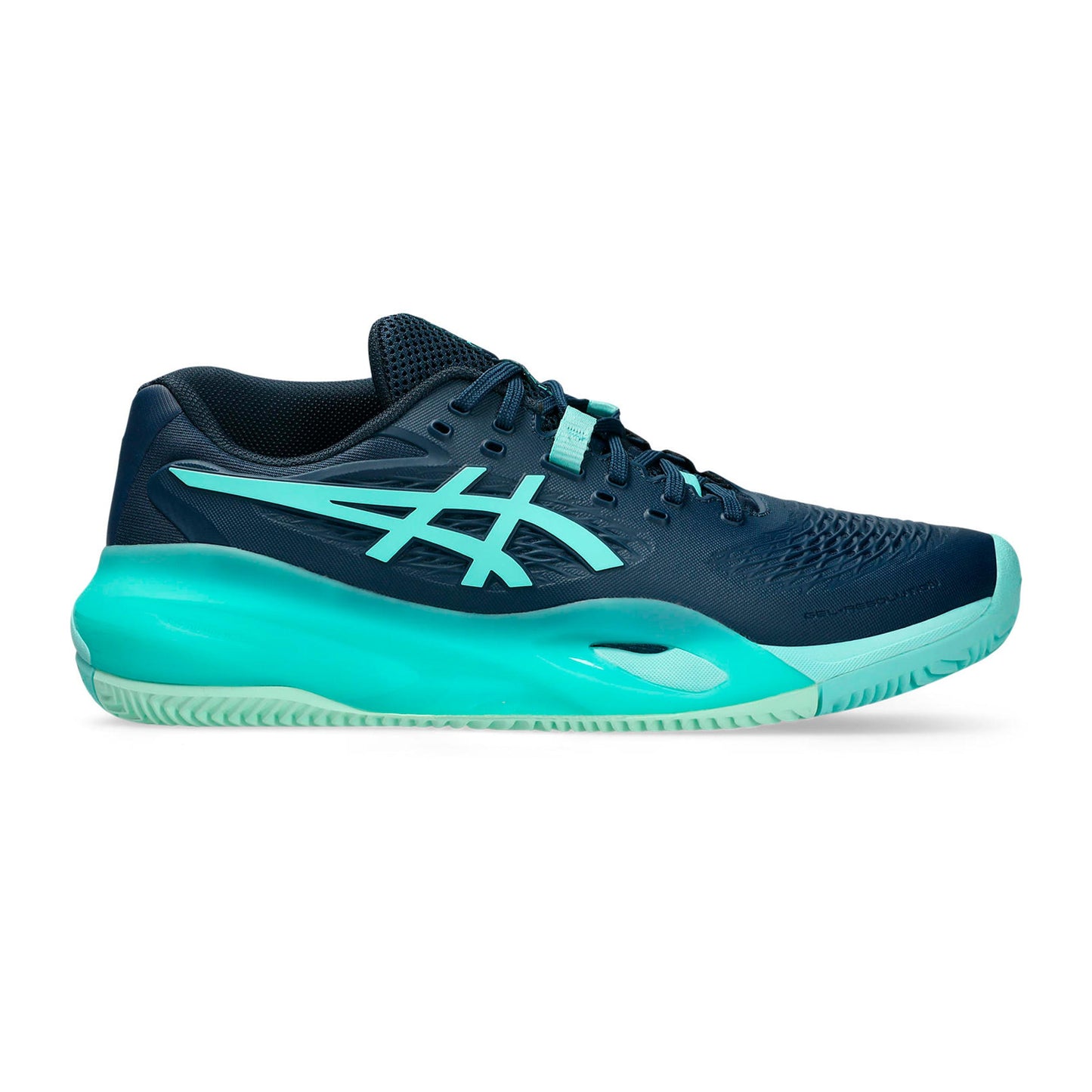 ASICS Gel-Resolution X Sko för grus Herrar - mörkblå, mint