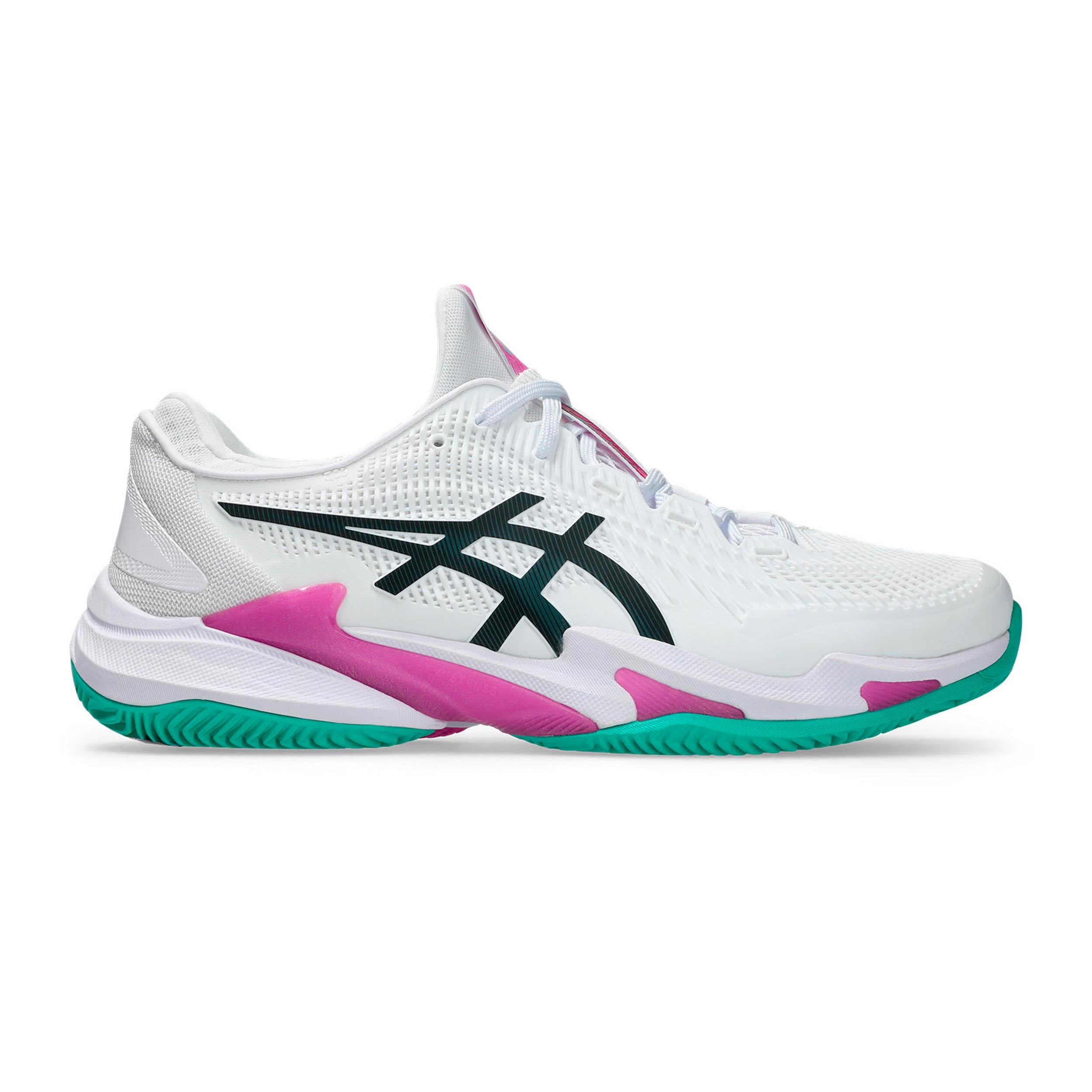 ASICS Court FF 3 Sko för grus Herrar - vit, rosa