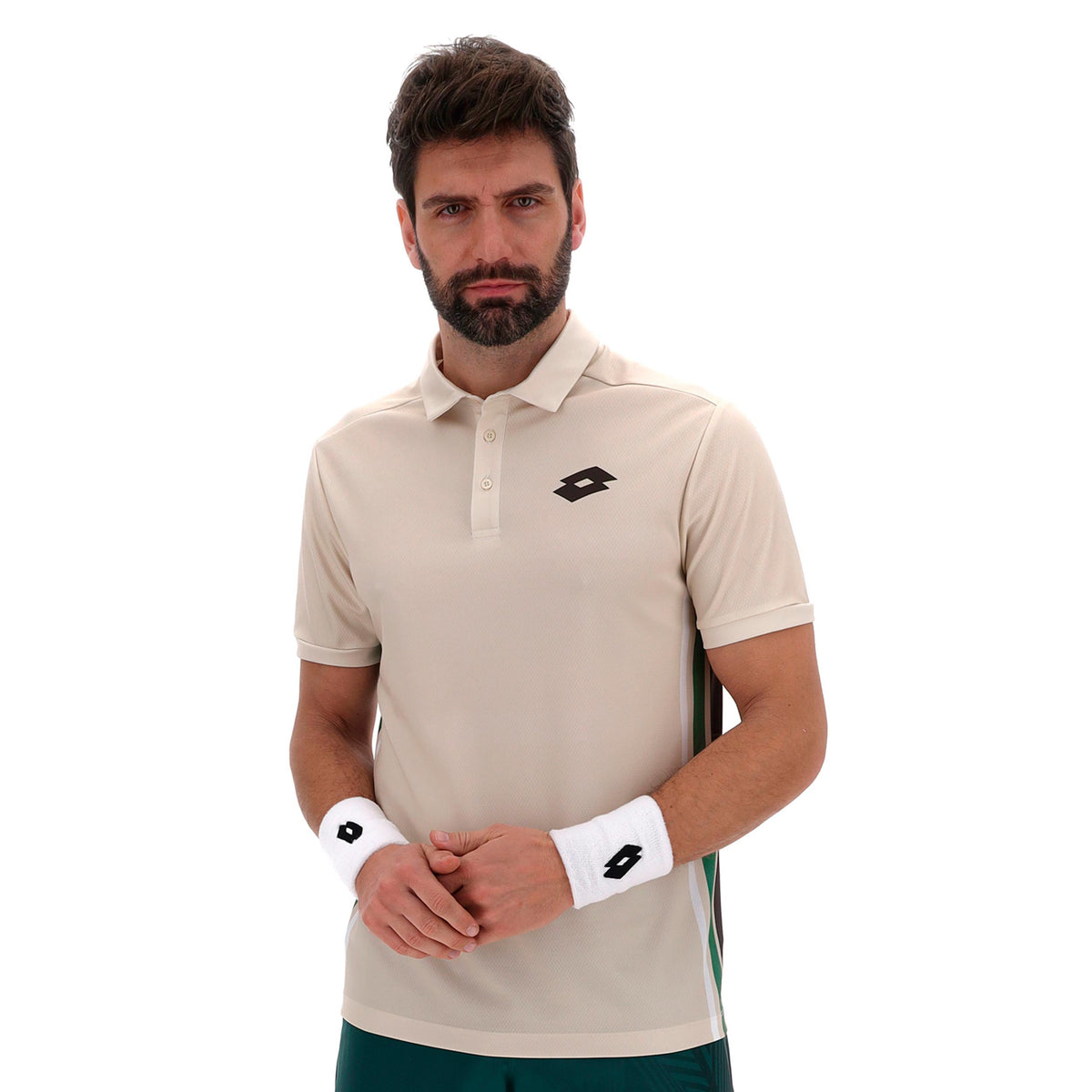 Lotto Tech VI Polo Herrar - creme, petrol