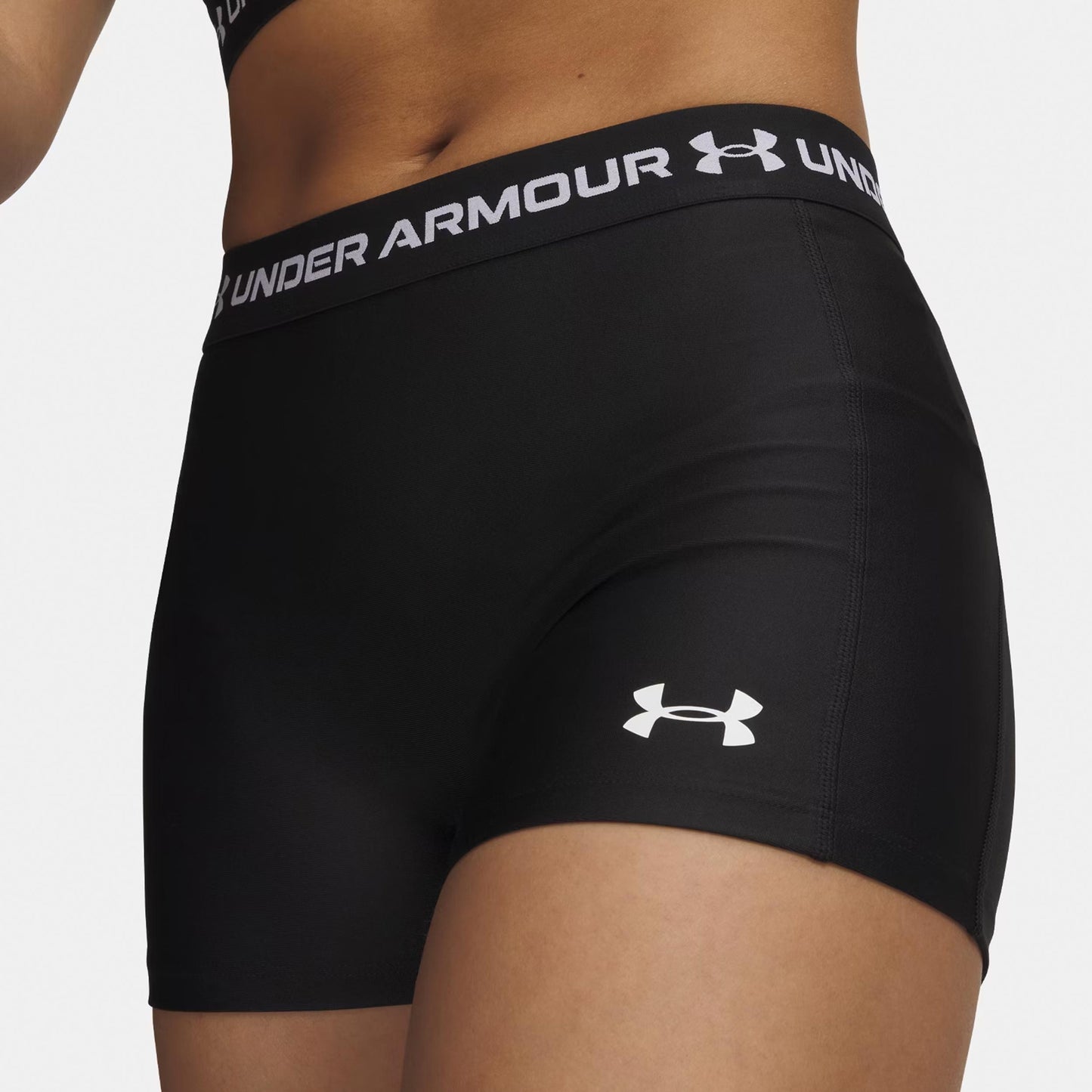 Under Armour HeatGear Shorts Damer-svart, vit