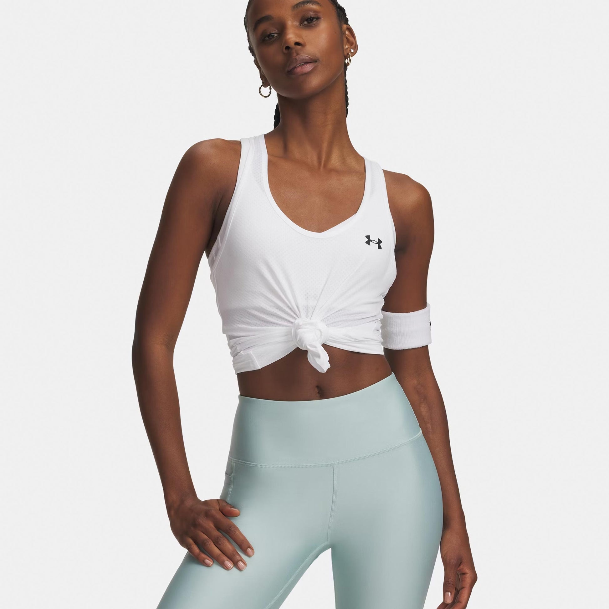Under Armour Tech Mesh Racer Linne Damer-vit, svart