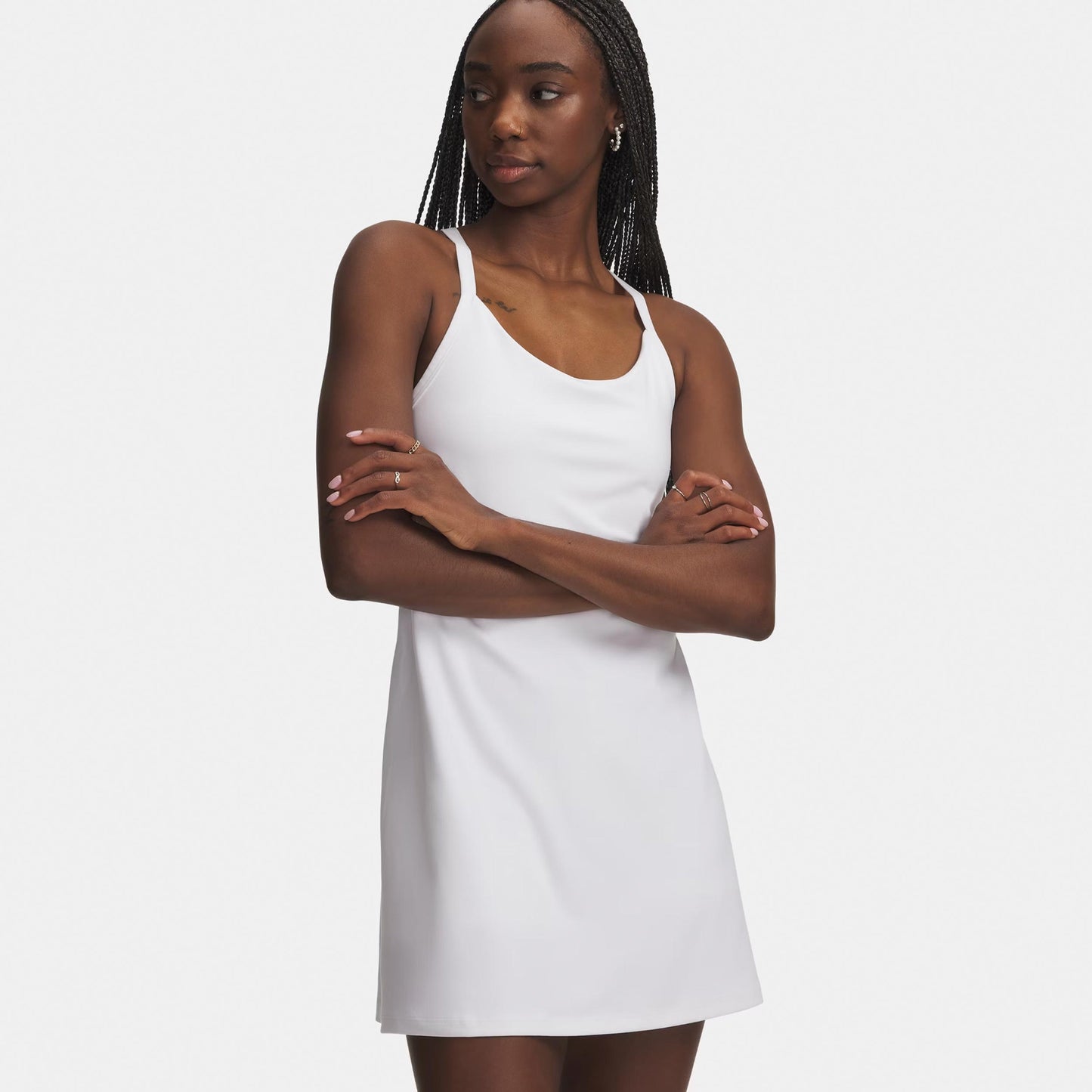 Under Armour Motion Klänning Damer-vit, grå