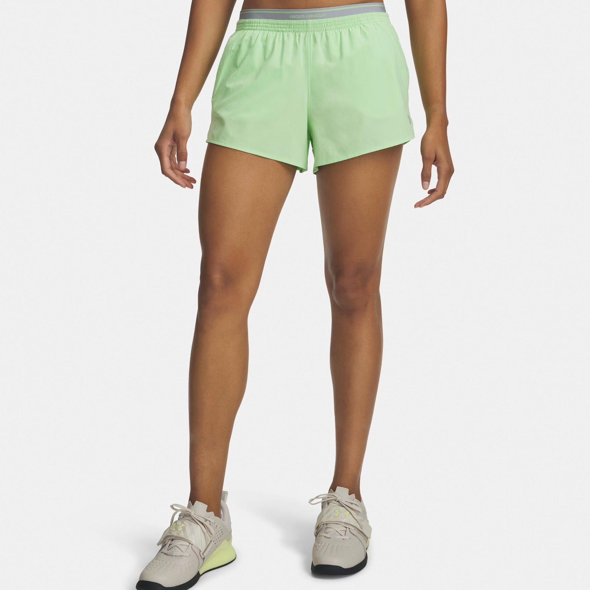 Under Armour Vanish Woven 3in Shorts Damer-grön, grå