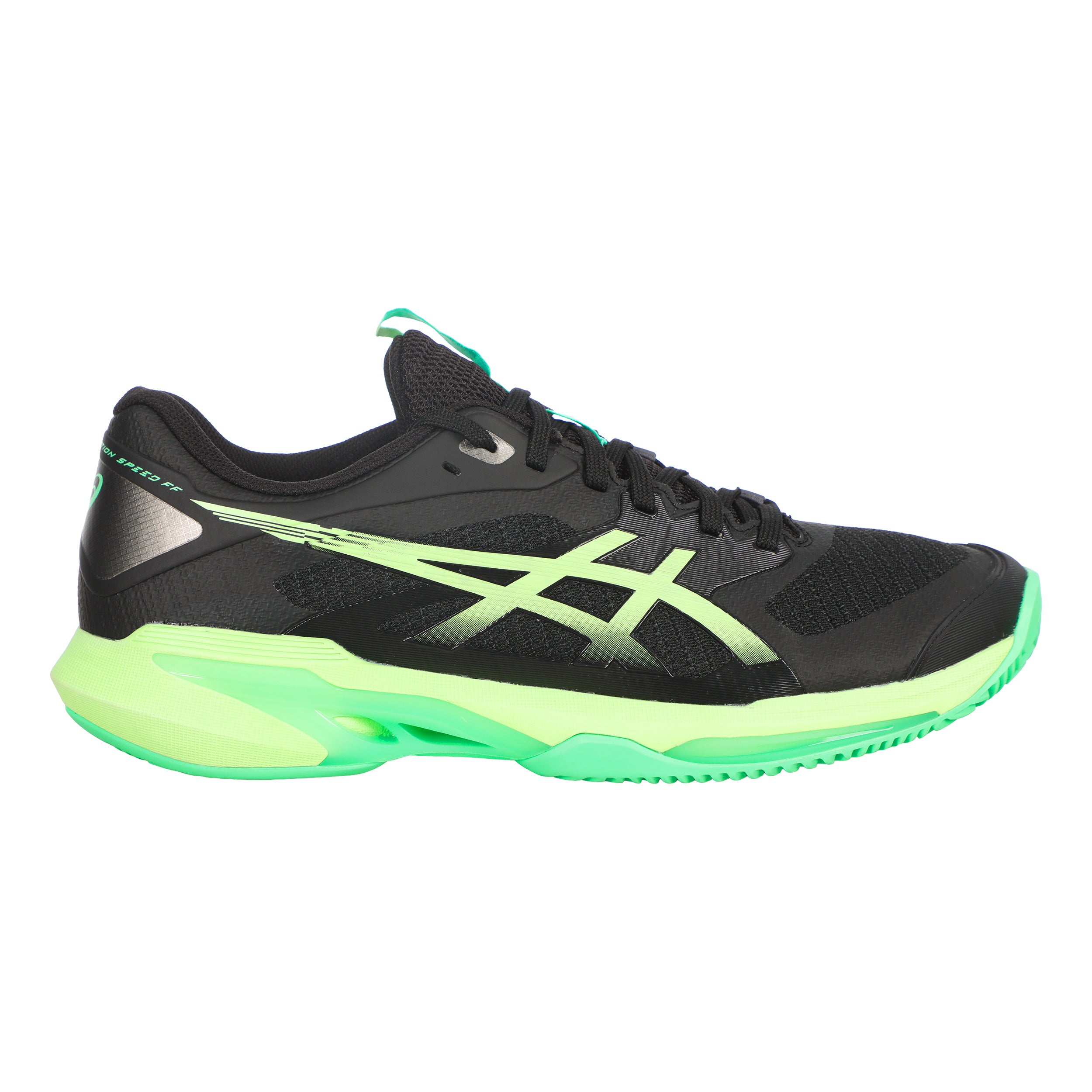 ASICS Solution Speed FF 4 Sko för grus Herrar - svart, neongrön