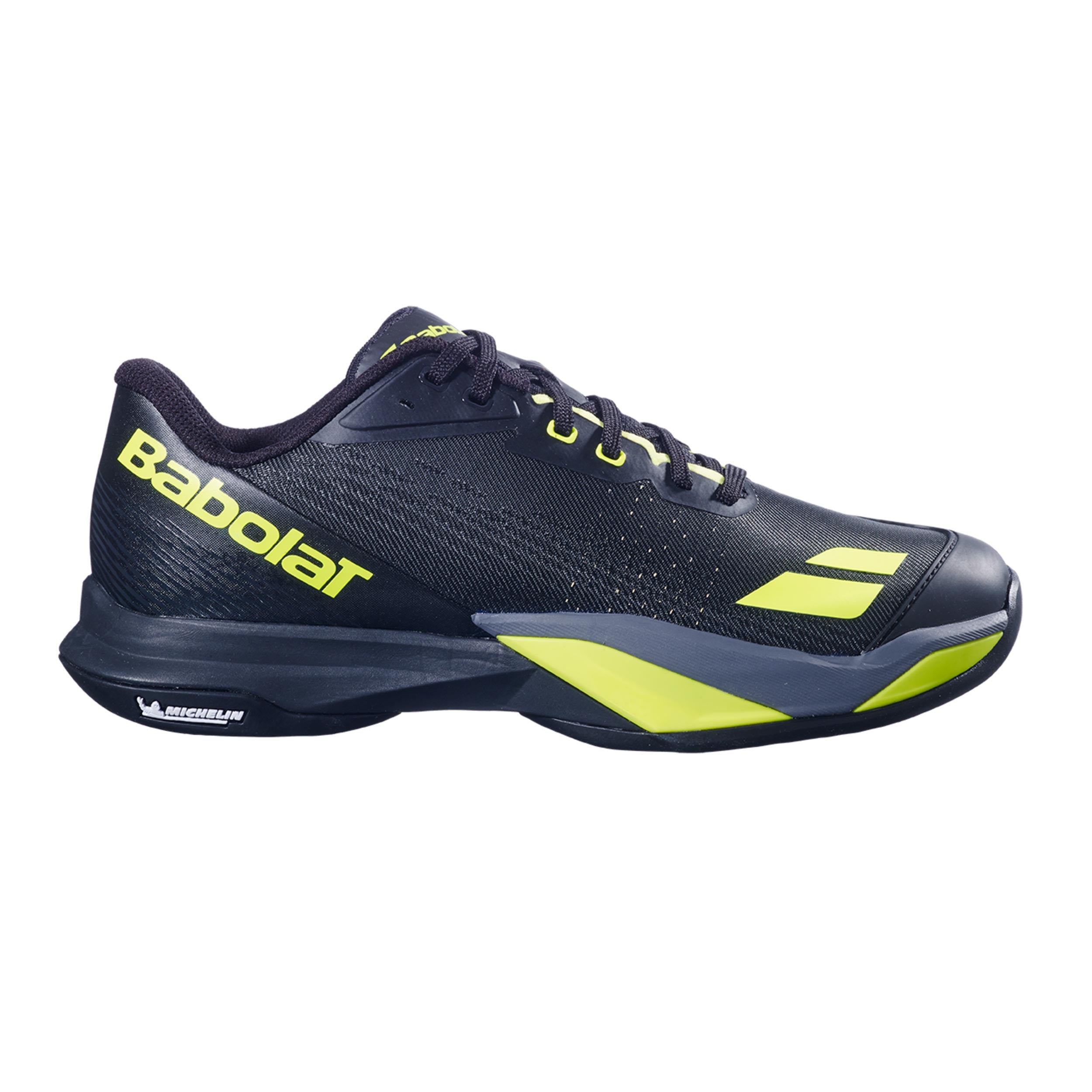 Babolat Jet Mach 4 Allroundsko Herrar - svart, neongul