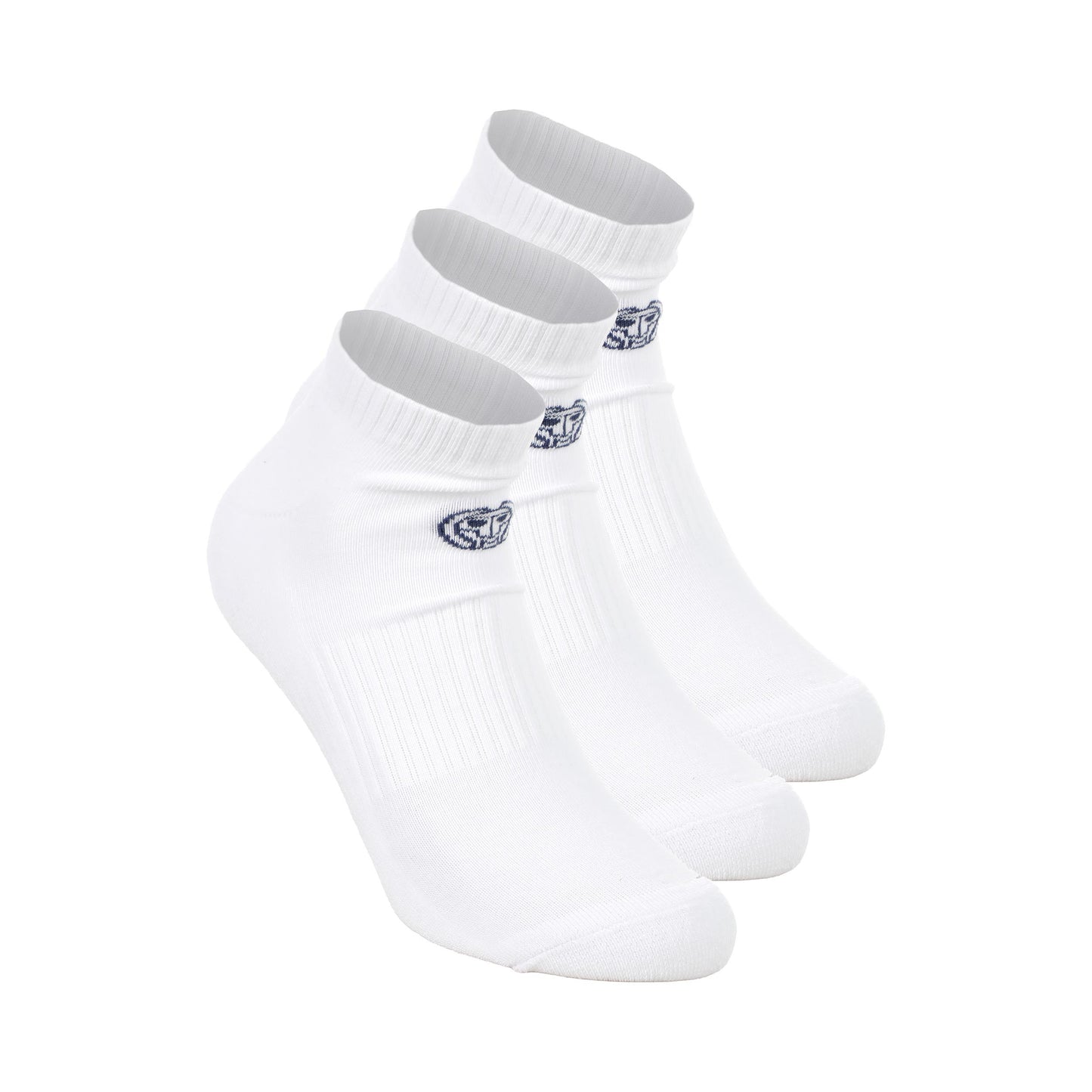 BIDI BADU Crew Performance Tennisstrumpor 3-pack -vit