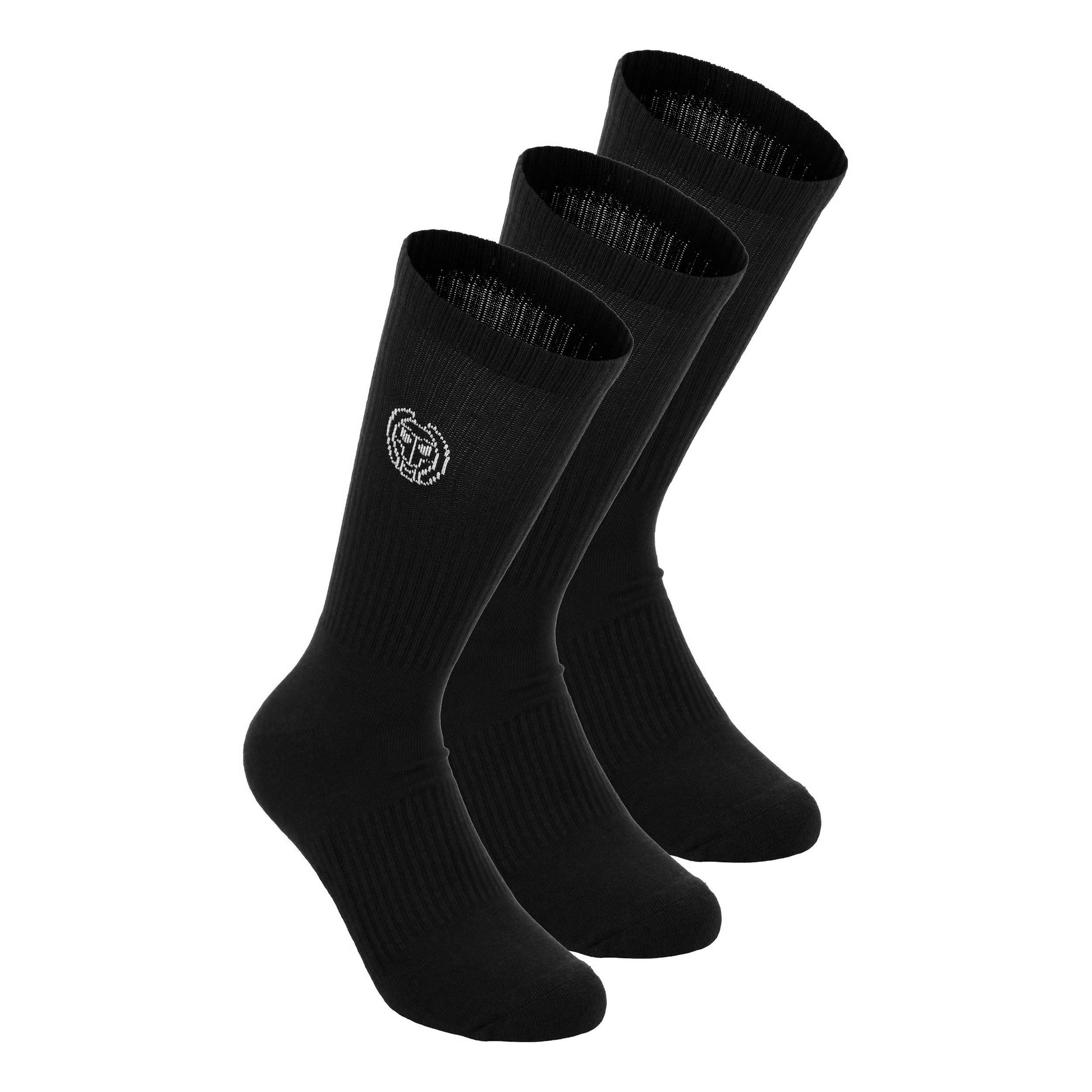 BIDI BADU Crew Performance Tennisstrumpor 3-pack -svart