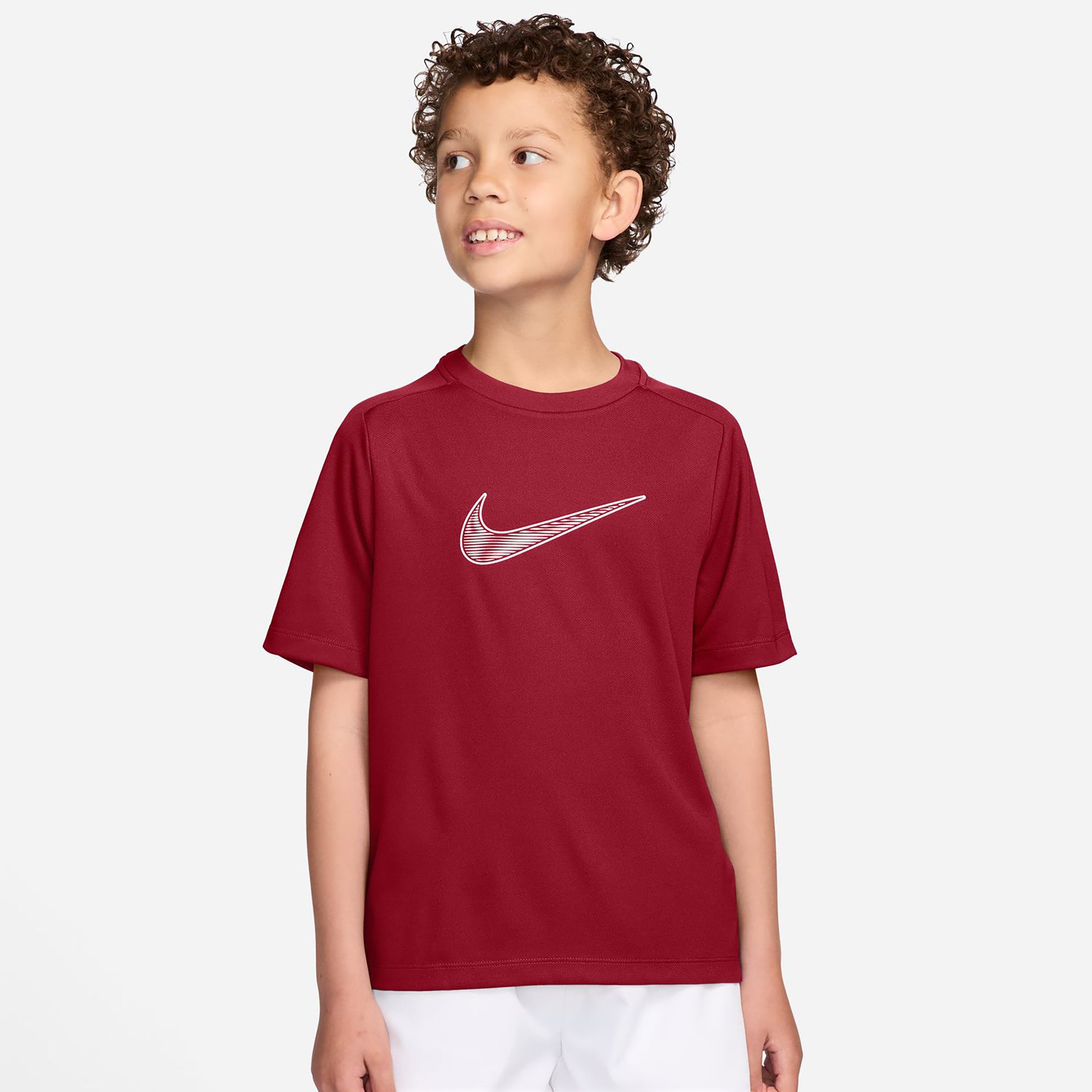 Nike Dri-Fit Multi  T-shirt Barn - röd