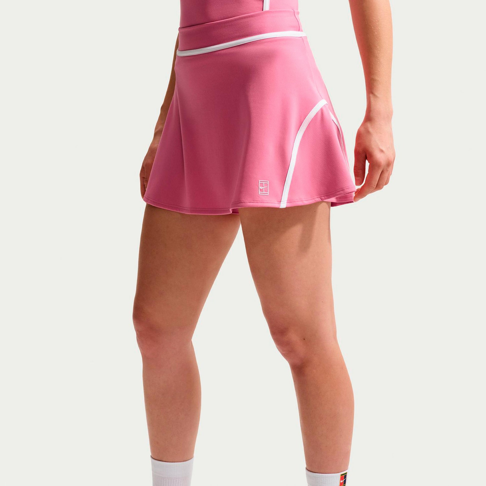 Nike Court Dri-Fit Advantage High Rise Kjol Damer - rosa