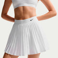 Dri-Fit Victory High Rise Pleated Kjol Damer-vit