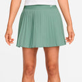 Dri-Fit Victory High Rise Pleated Kjol Damer - grågrön, vit