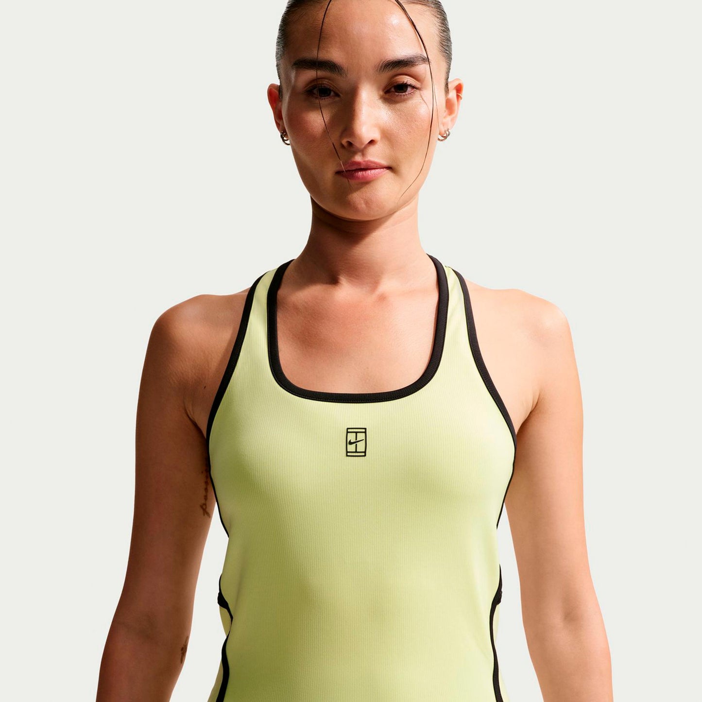 Nike Court Dri-Fit Advantage Linne Damer-lime