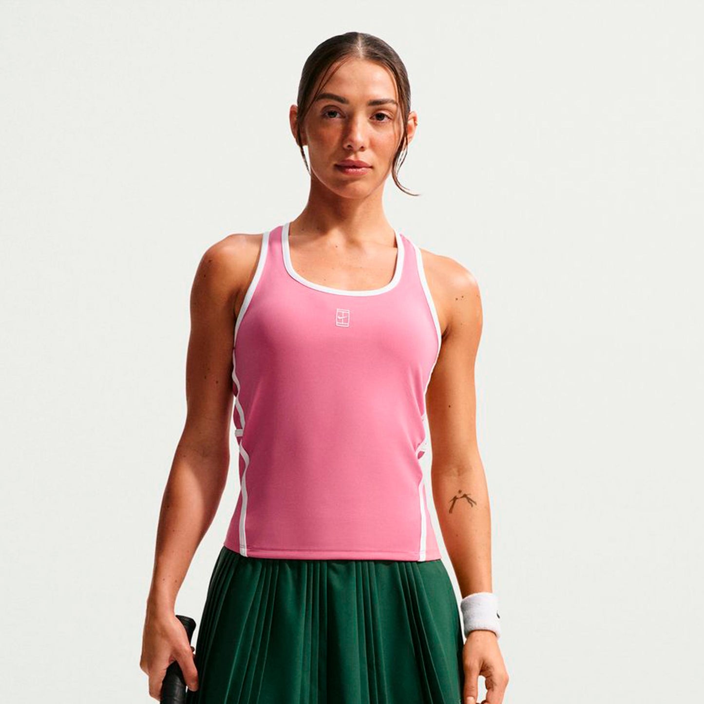 Nike Court Dri-Fit Advantage Linne Damer - rosa